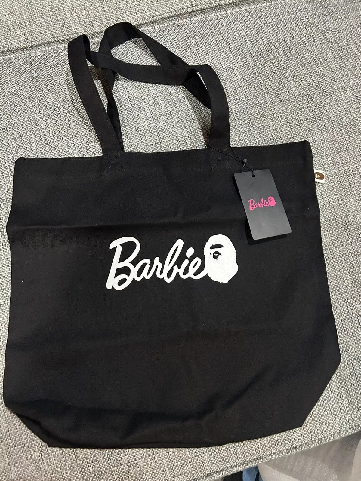 Bape Bags Luggage Bape x Barbie Tote Bag Black