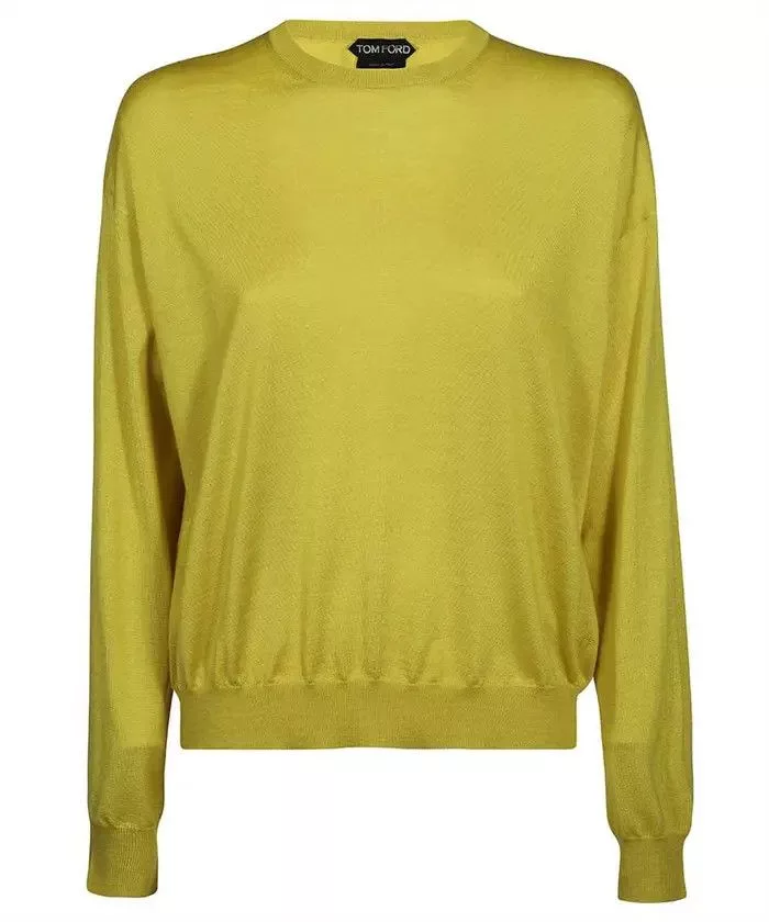Tom Ford Sweaters Tom Ford o1loc1c0724 MAK1065 Sweater in Yellow