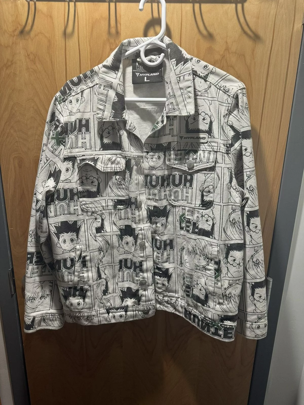 Hypland Denim Jackets Hypland HunterXHunter Denim Jacket White