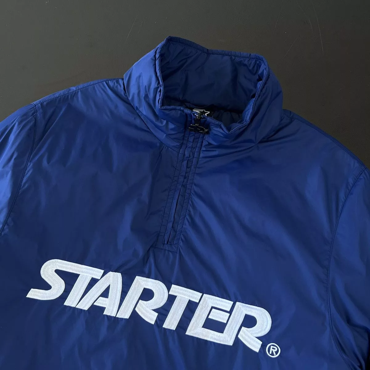 NBA Light Jackets NBA × Starter × Vintage STARTER BLACK LABEL Men's Logo Half Zip Jacket Wind Jacket Blue