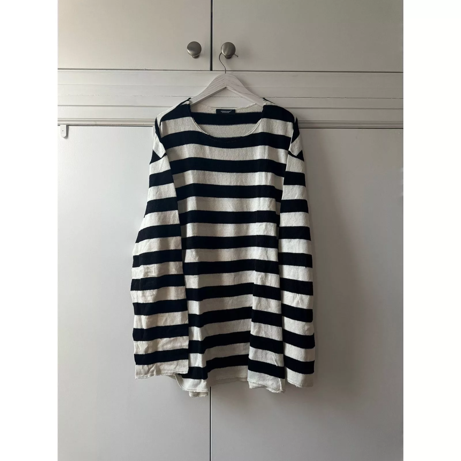 Undercover Sweaters Knitwear Undercover Striped Knit Shirt White