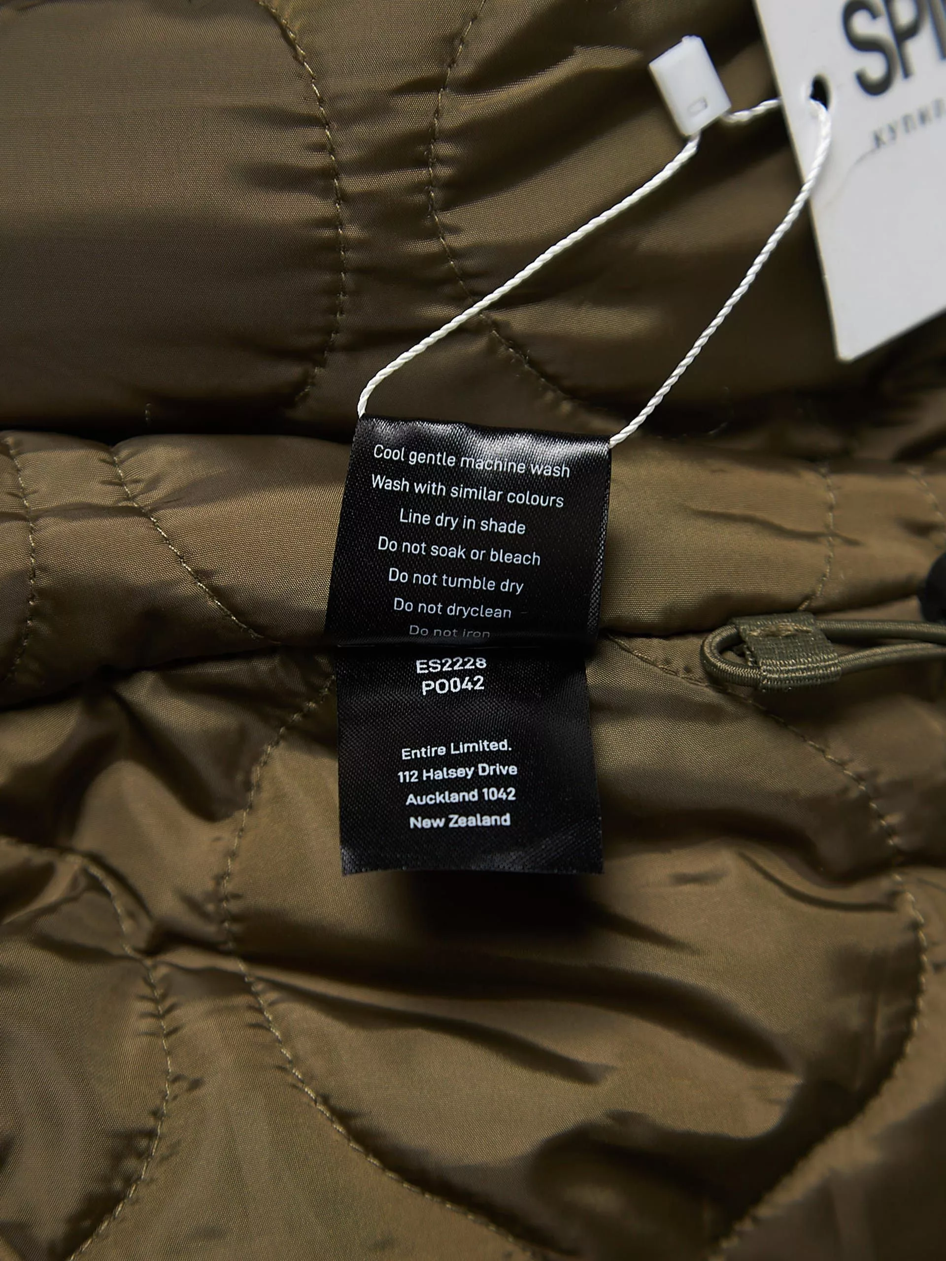 Entire Studios Light Jackets Entire Studios Khaki Quilted Zipped Fleece Polyester Vest Brown