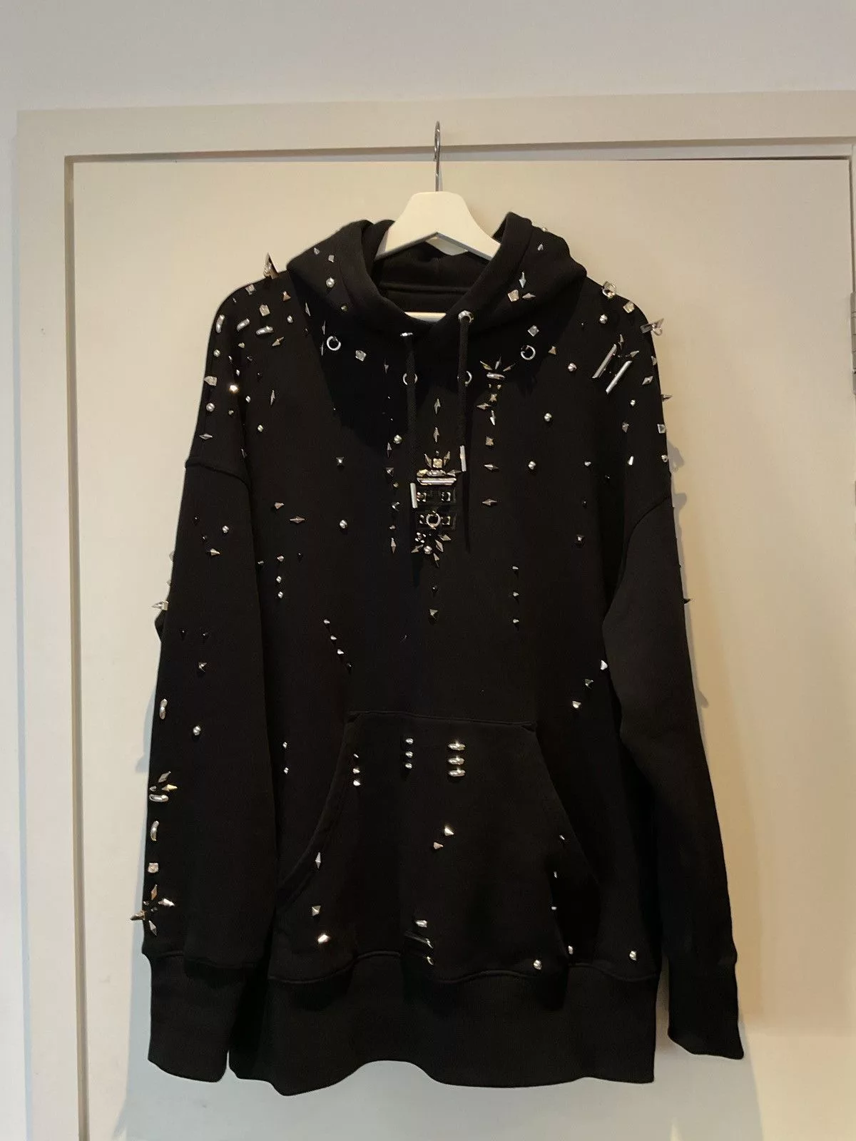 Givenchy Sweatshirts Hoodies Givenchy stud embellished hoodie BLACK