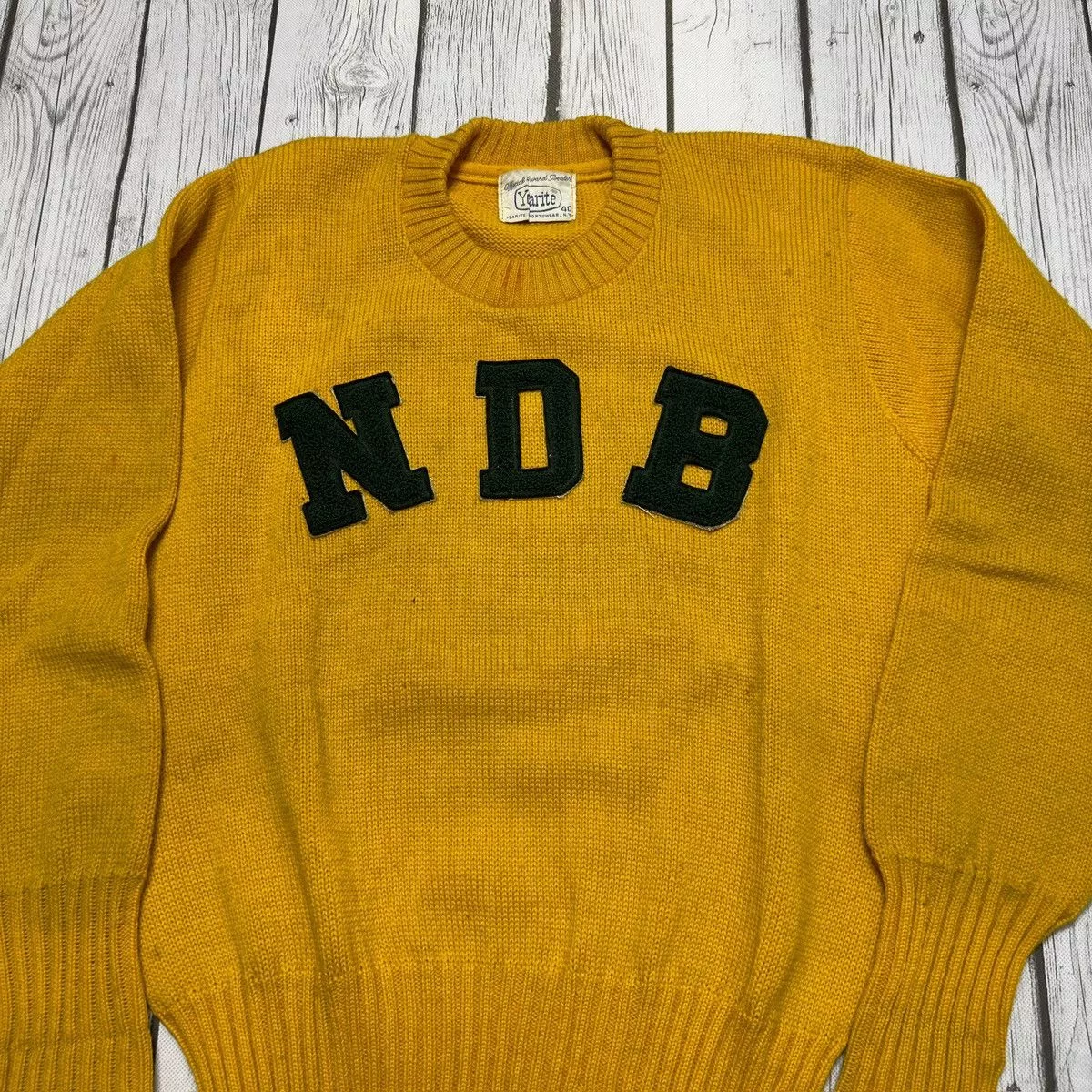 Vintage Sweaters Knitwear Vintage NDB sweater Yellow
