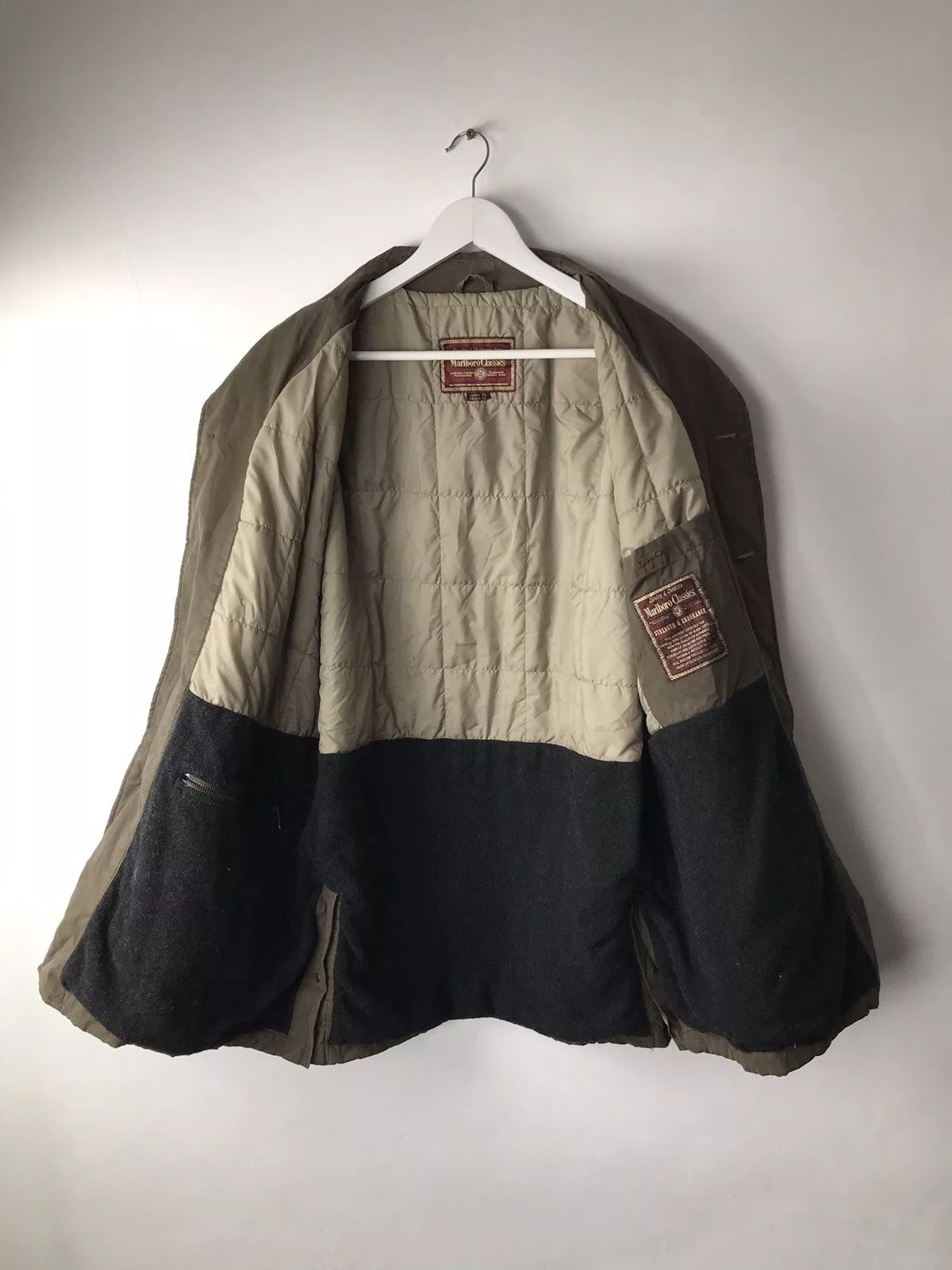 Marlboro Leather Jackets Marlboro Classics Quality Lable Windstoper Buttoned Jacket Brown Streetwear