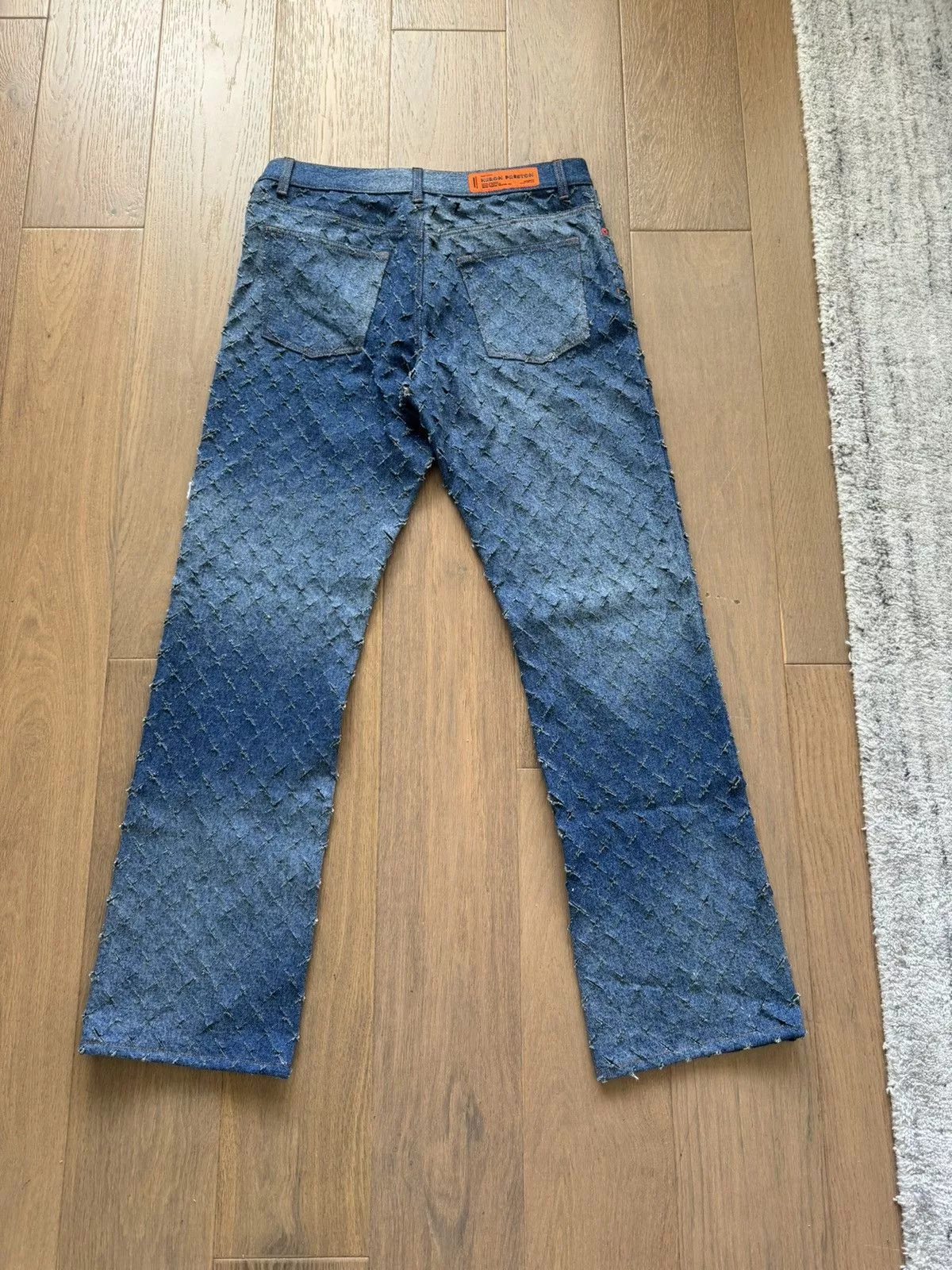 Heron Preston Denim Heron Preston Blue Razor Cut Jeans