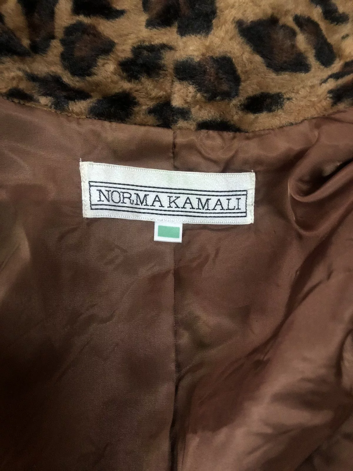Norma Kamali Jackets Norma Kamali Leopard Button less jacket Multi