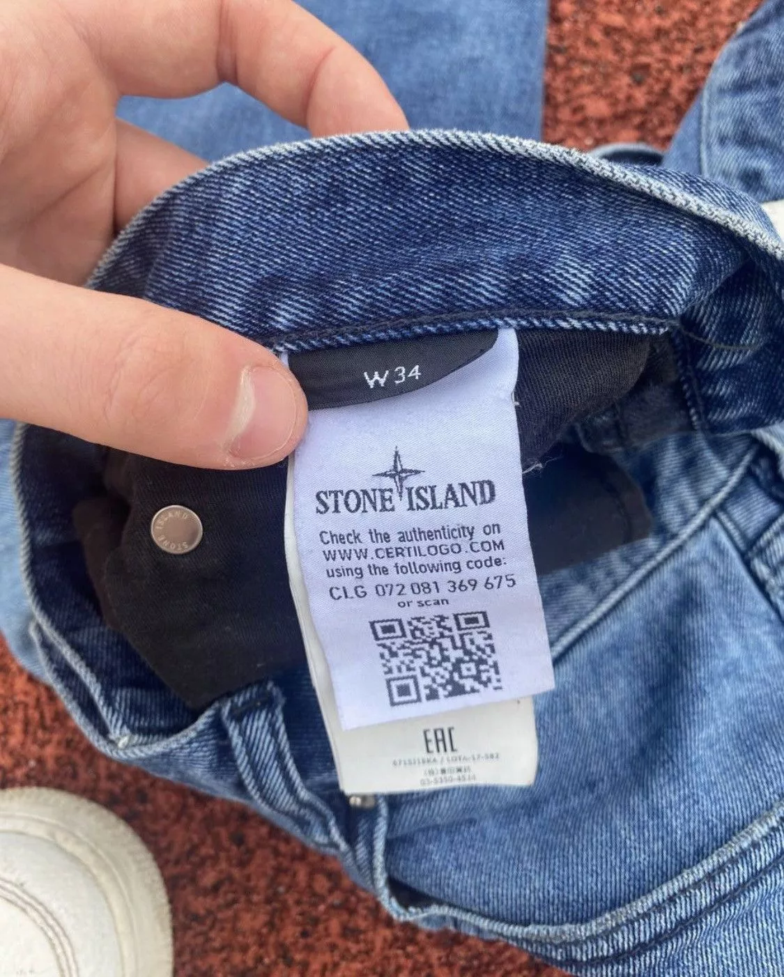 Stone Island denim pants Blue