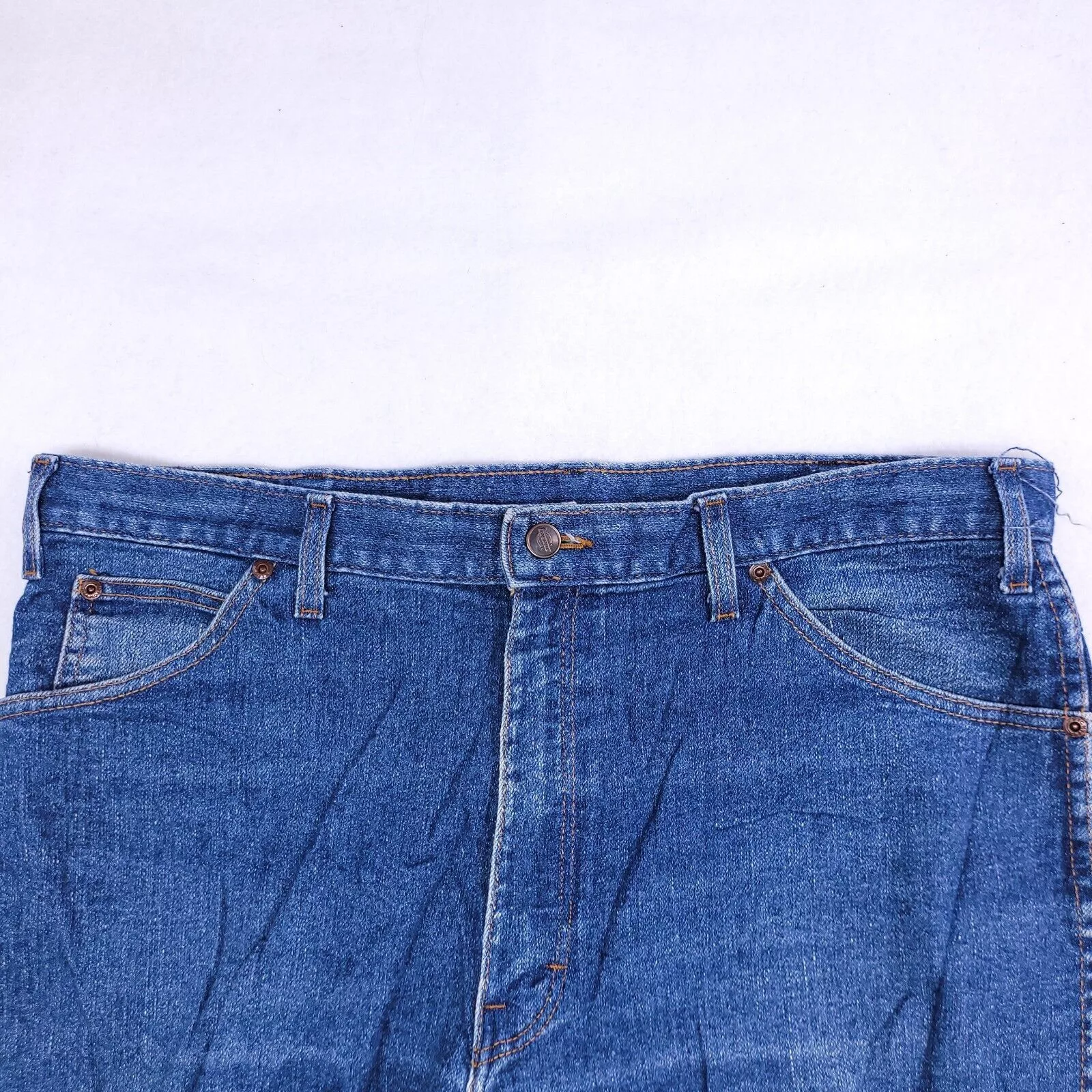 Dickies Denim Dickies Casual Button Zip Denim Jeans Mens Size 38x30 Blue