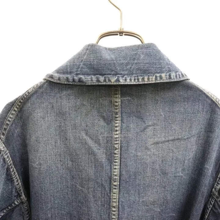 Visvim Denim Jackets VISVIM 19SS GREASE MONKEY COAT DRY DENIM jacket smock Purple