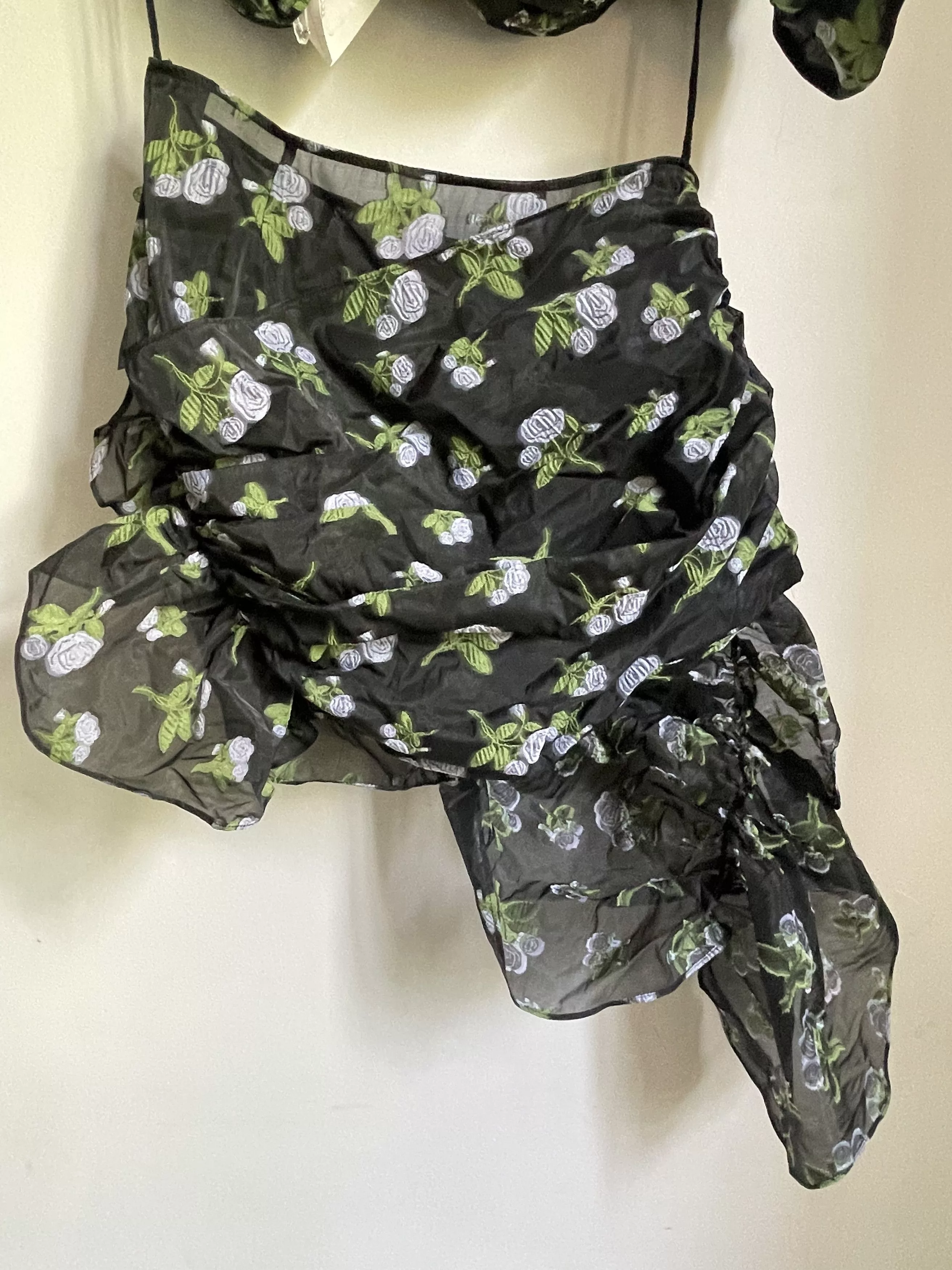 Other Mini Skirts Other Jacquard Floral Skirt Yuhan Wang L Black