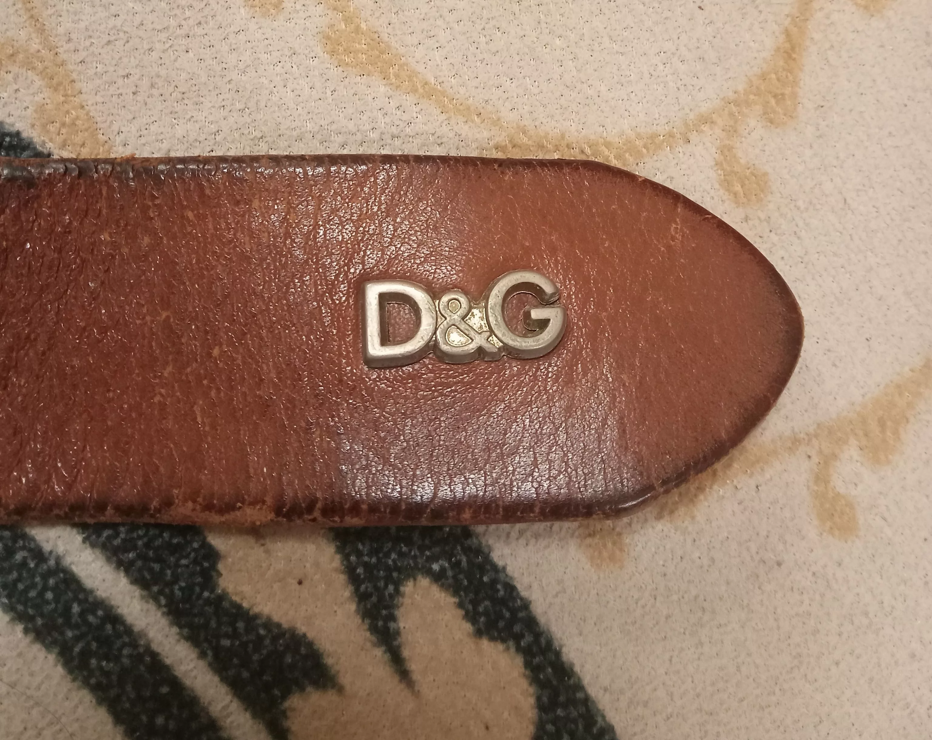 Dolce & Gabbana Belts Vintage Dolce & Gabbana Rare Studs Leather Belt Brown