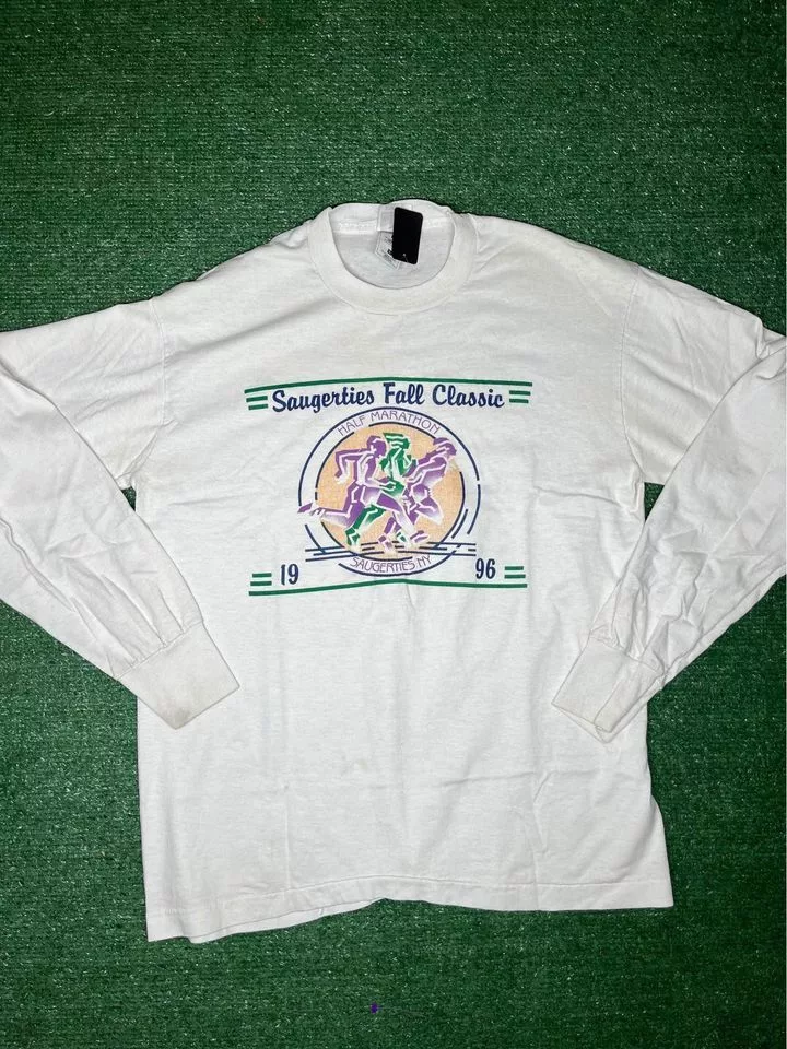 Other Long Sleeve T Shirts Other 1996 Marathon T-shirt Size L White