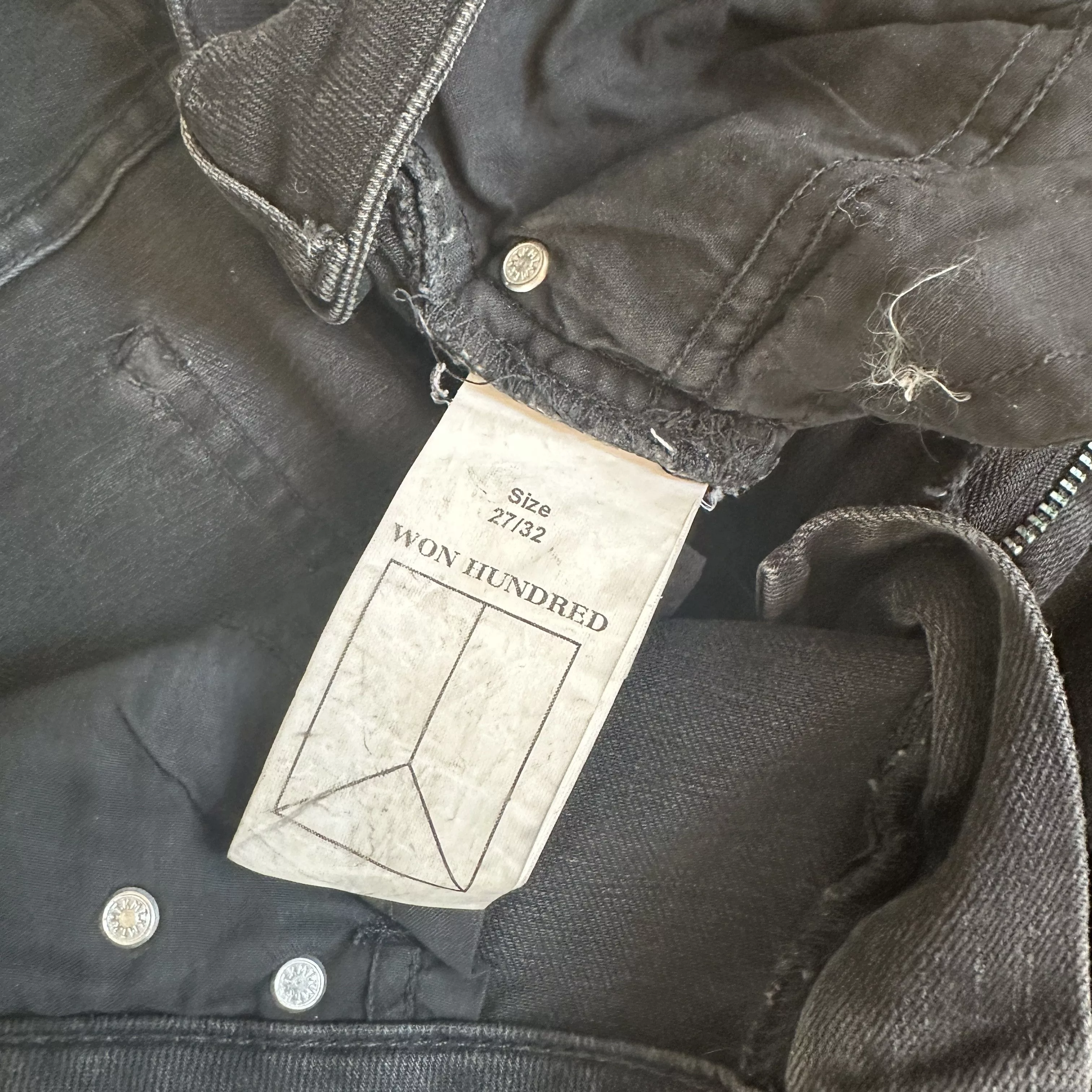 Won Hundred Jeans Won Hundred Skinny Mid-Rise Washed Black Jeans