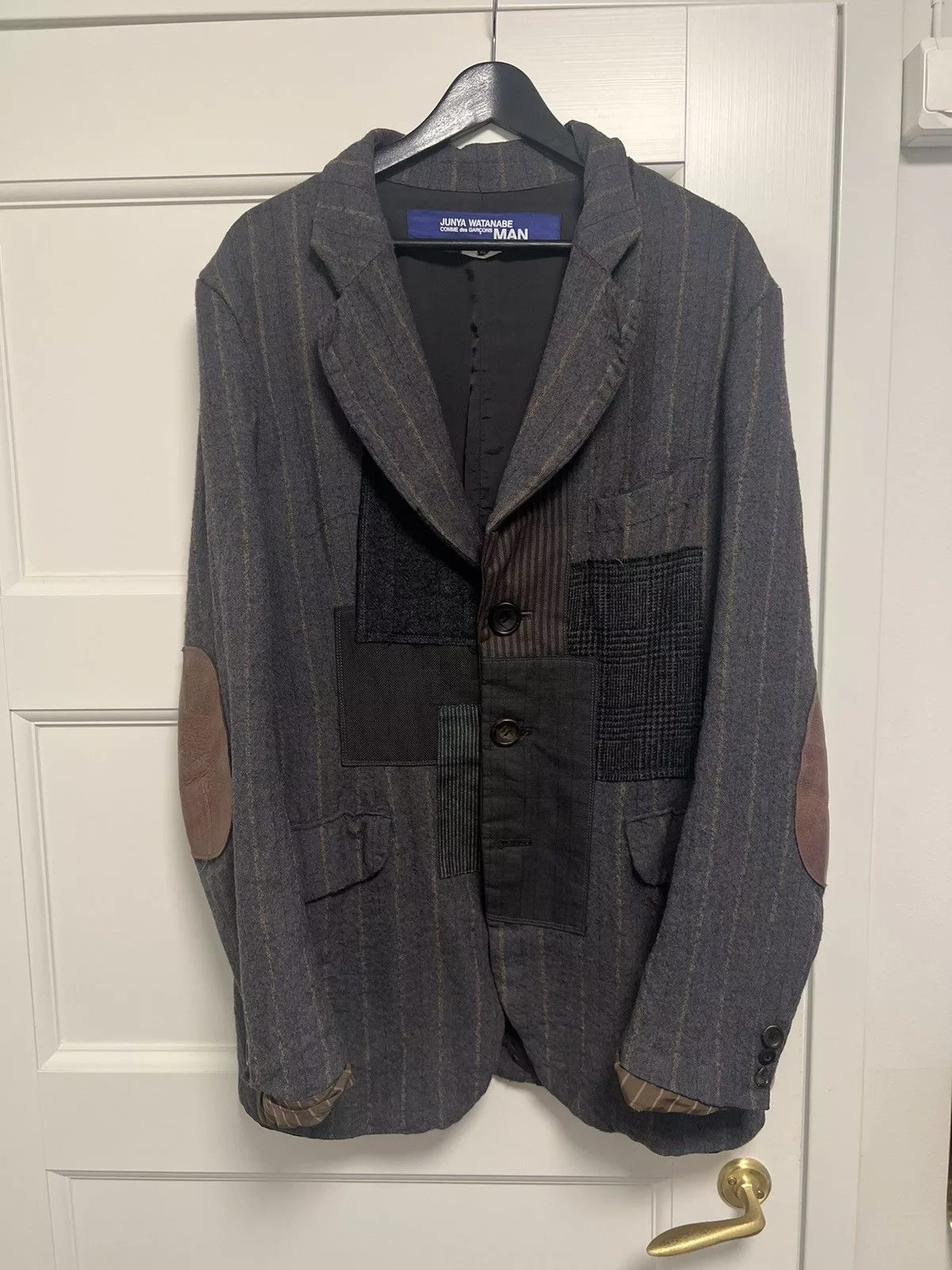 Junya Watanabe Blazers Junya Watanabe A/W 2013 patchwork blazer Gray