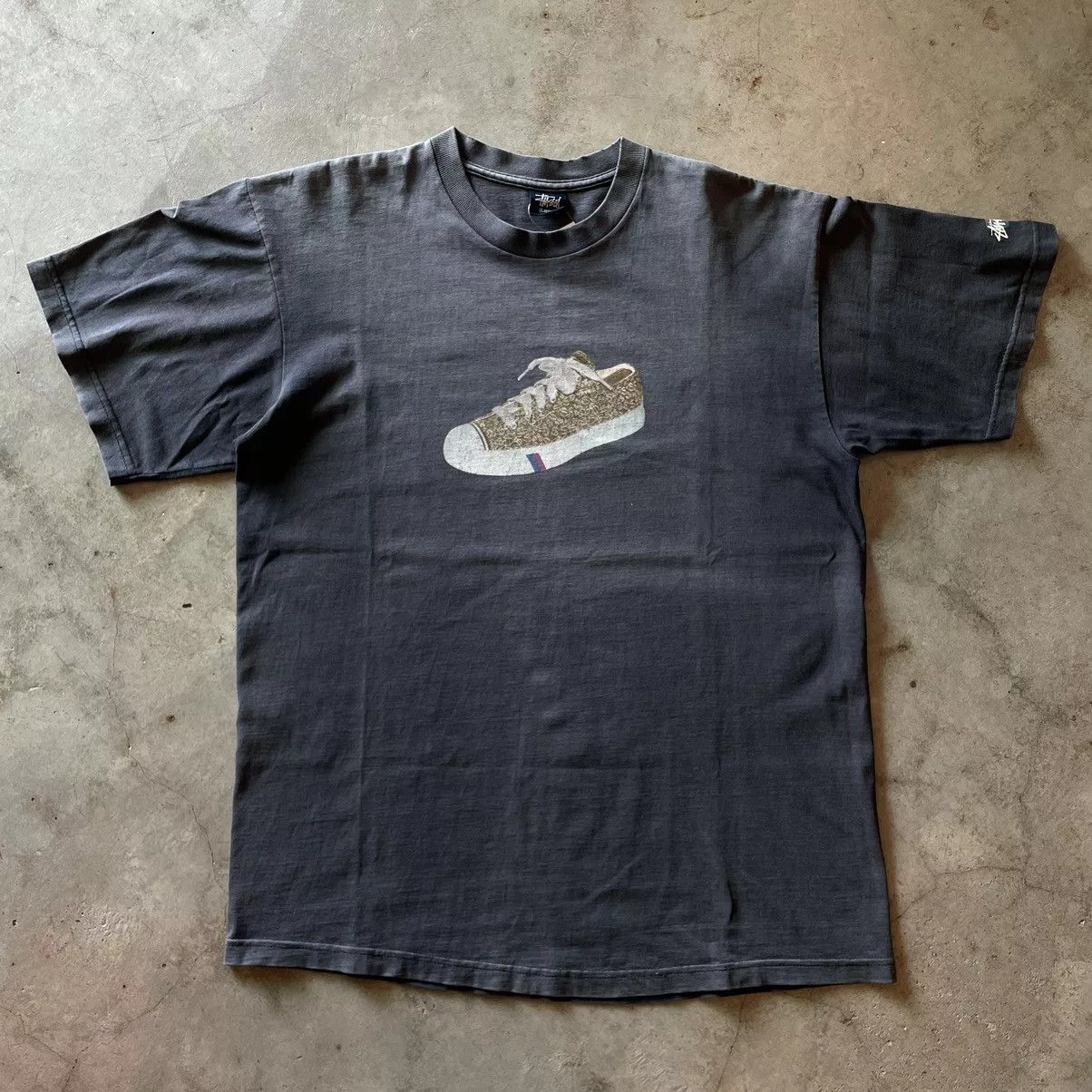 Stussy Short Sleeve T Shirts Stussy × Vintage Vintage 90’s Stussy Pro Keds Tee Blue