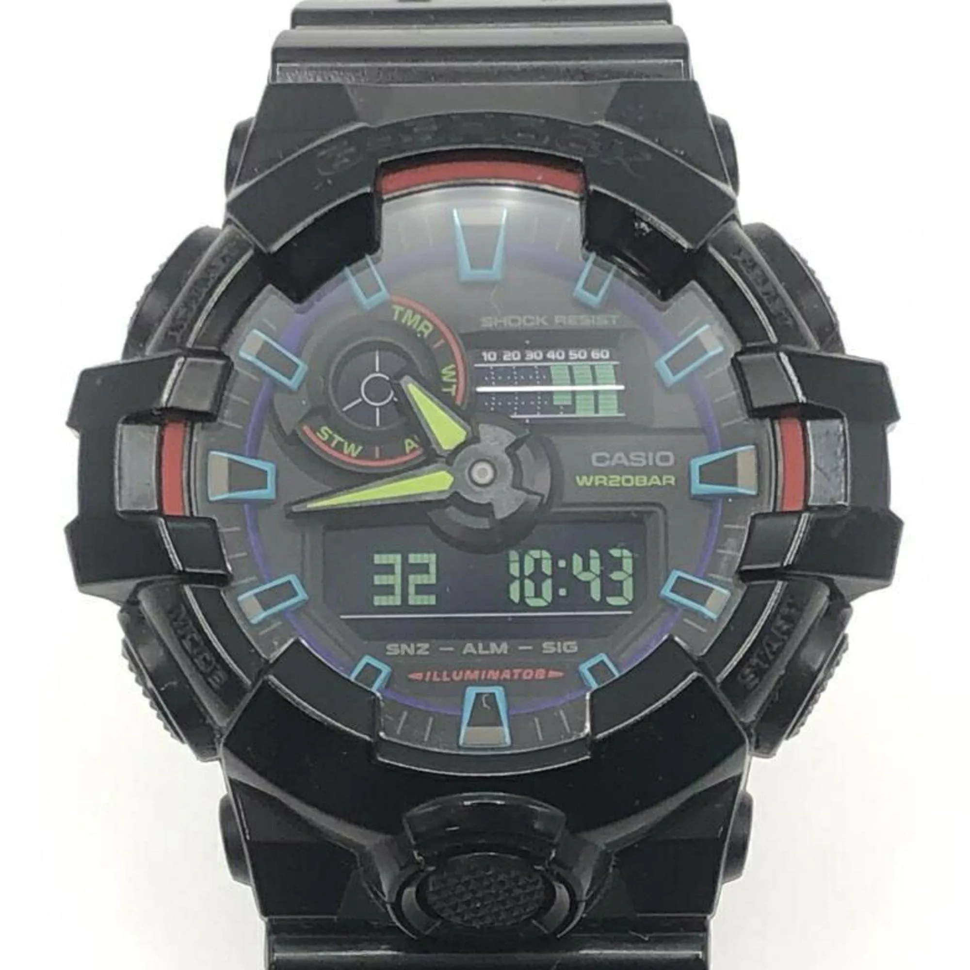 Casio Watches CASIO G-SHOCK GA-700RGB Wristwatch Black Casio G-Shock