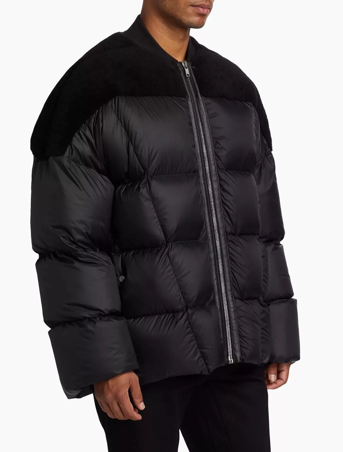 Rick Owens Light Jackets Rick Owens Luxor Flight Padded Down Jacket Black