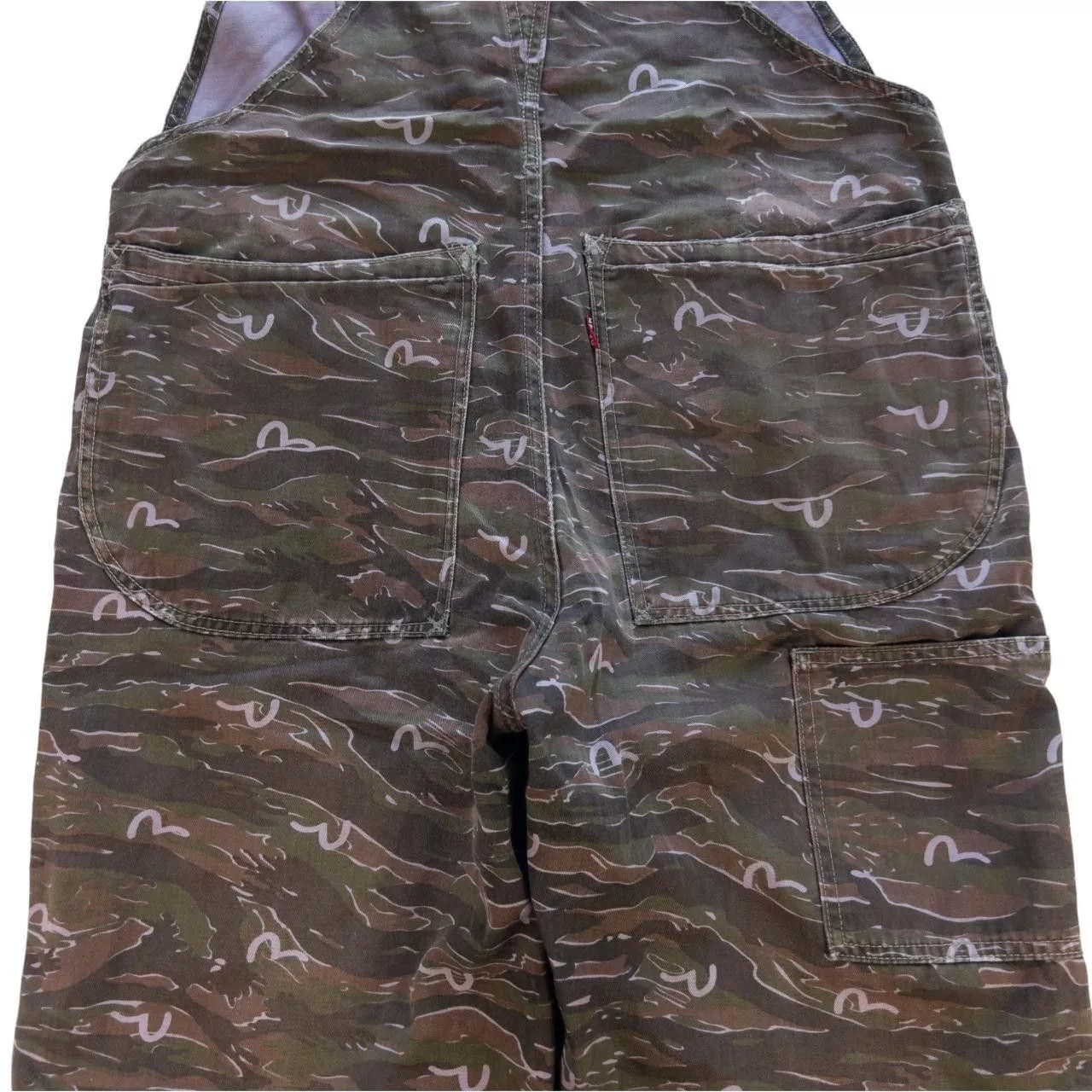 Evisu Overalls Jumpsuits Vintage Evisu Camo Monogram Dungaress Size W36 Brown