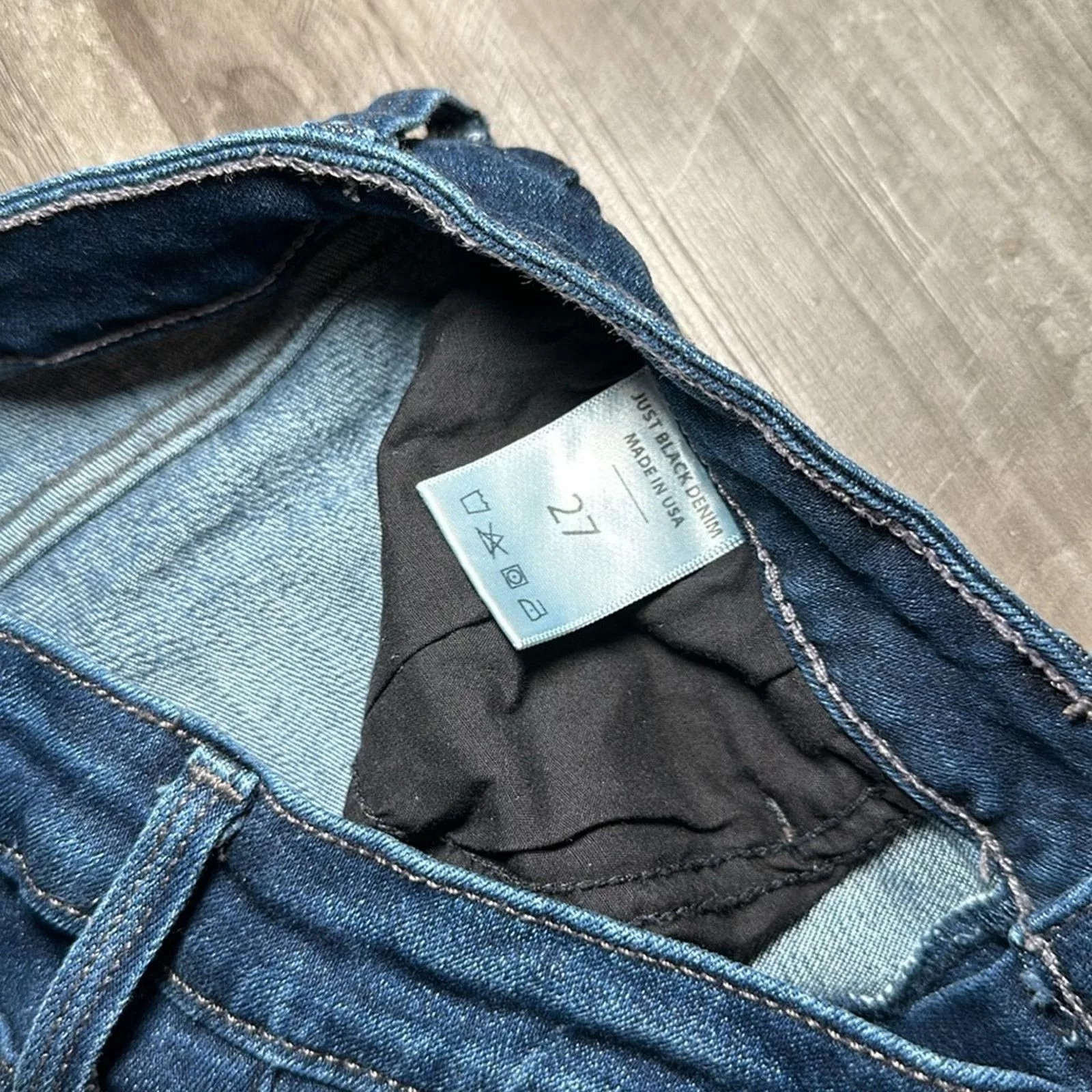 Other Jeans Other Just Black Skinny Stretch Jeans - 27 Blue
