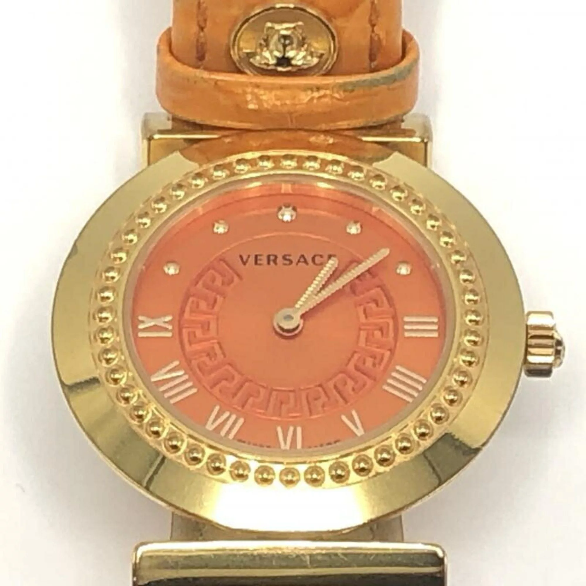 Versace Watches VERSACE Vanity Watch Orange Versace