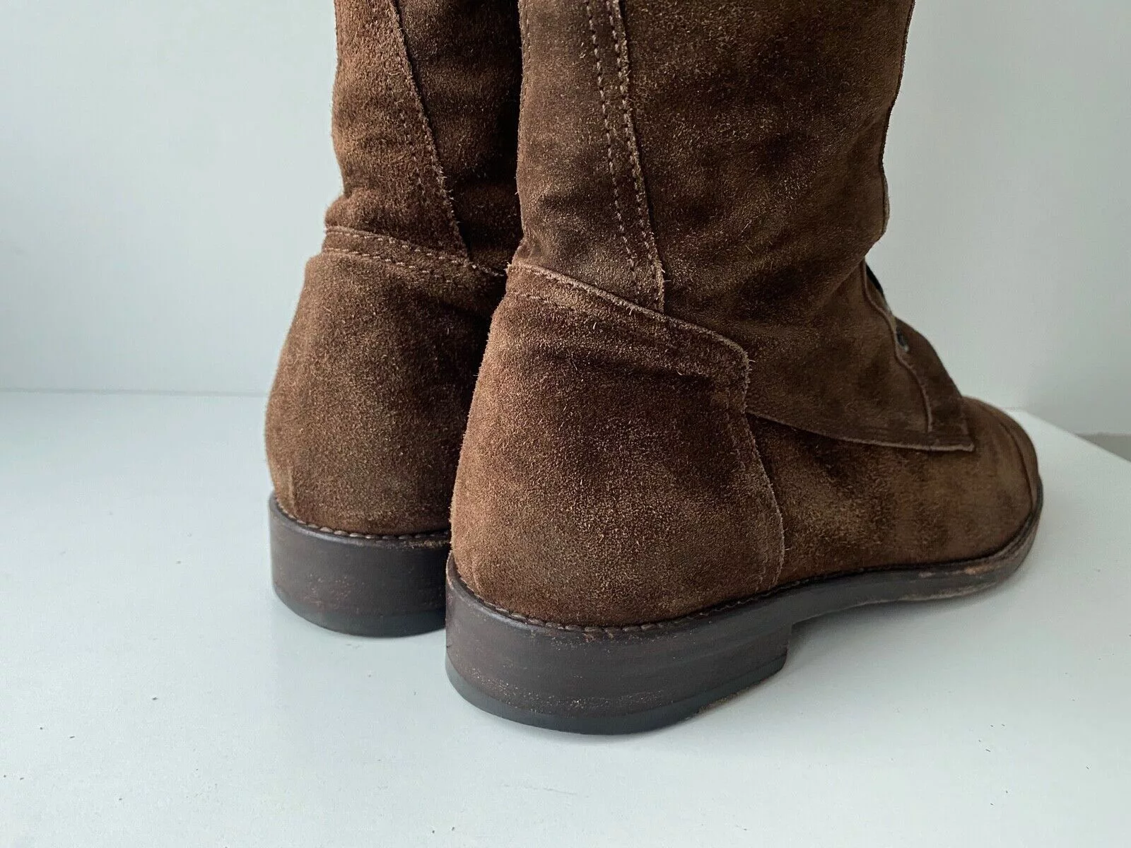 Santoni Boots Santoni High Suede Brown Boots