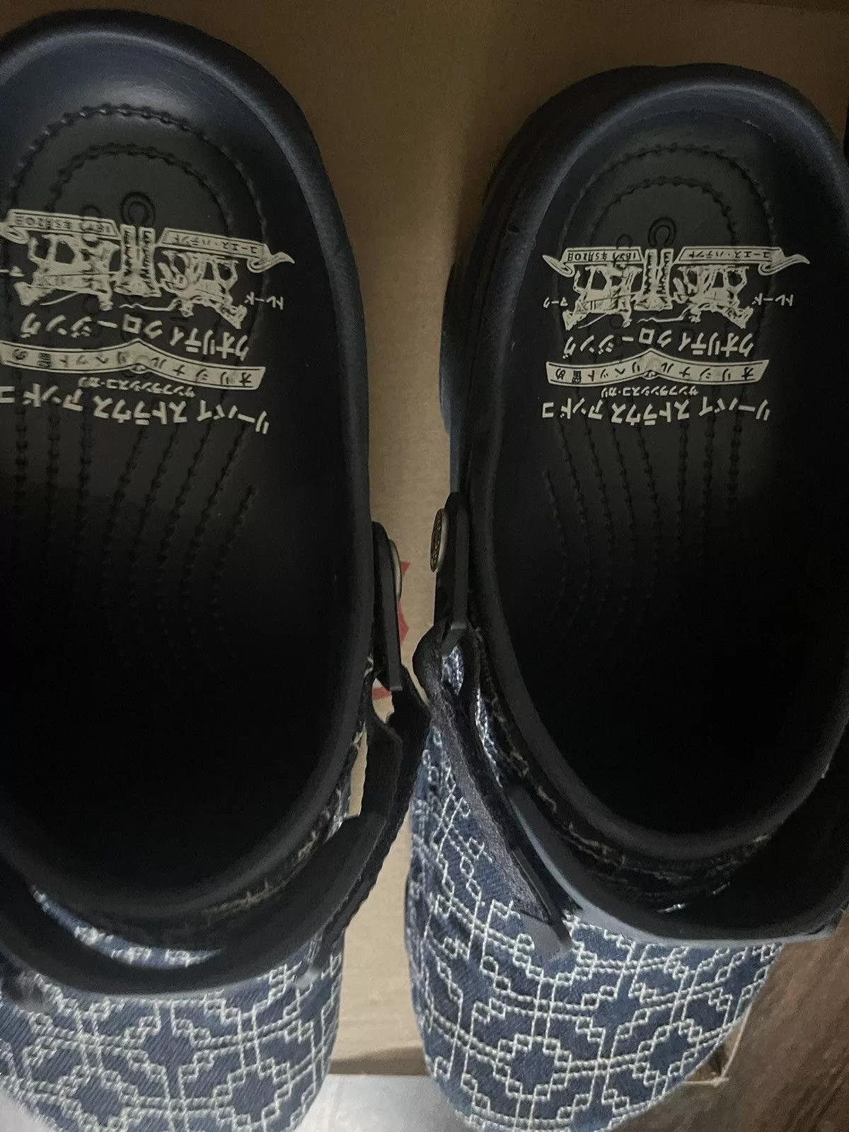 Crocs Slip Ons Crocs × Levi's Levi’s crocs Blue