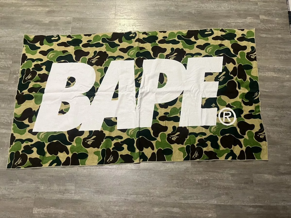 Bape Miscellaneous Bape ABC Camo Towel Green