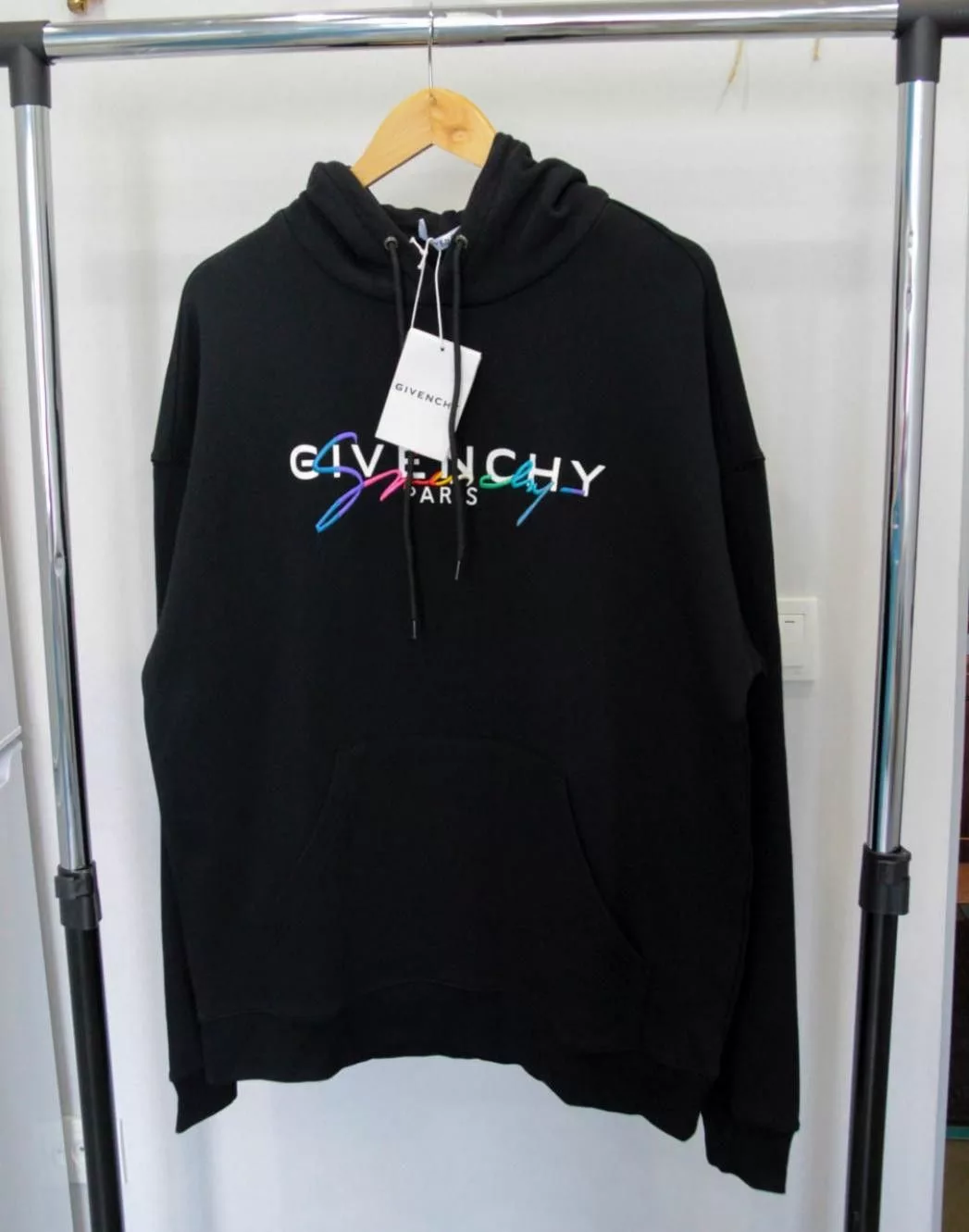 Givenchy Sweatshirts Hoodies Givenchy black rainbow hoodie
