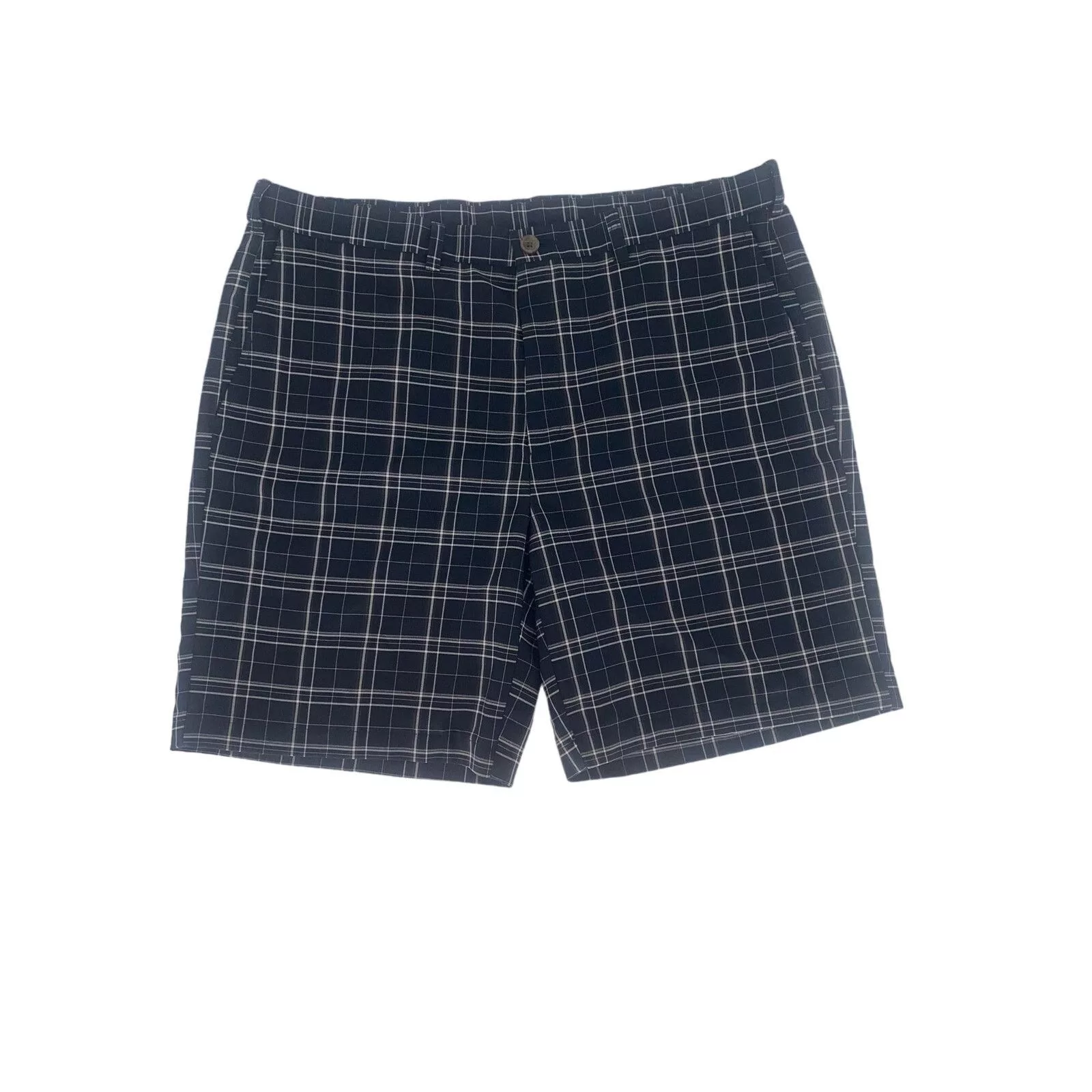 Izod Shorts IZOD Mens plaid Golf Shorts. Blue