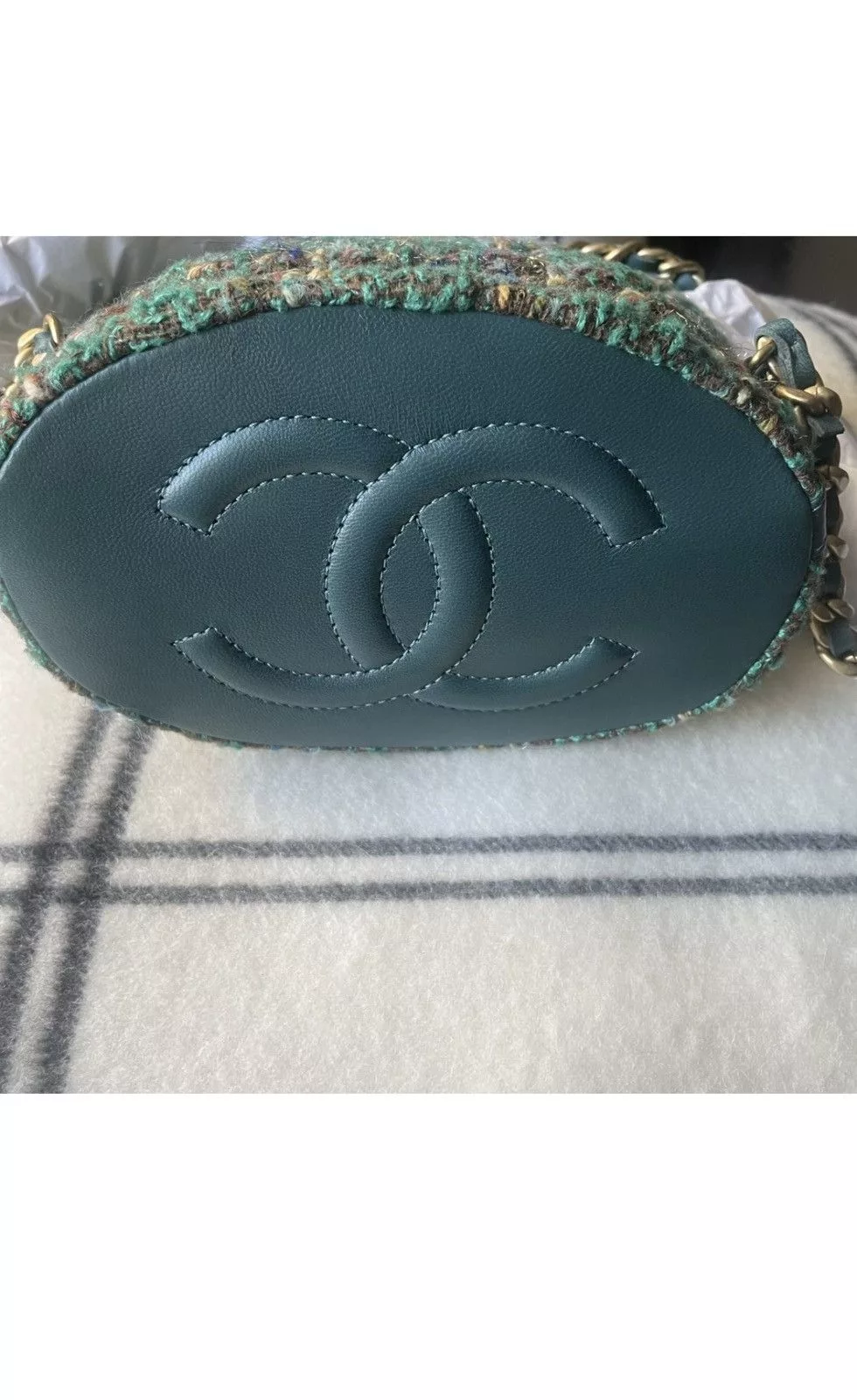 Chanel Backpacks CHANEL Timeless/Classique tweed backpack Blue Luxury