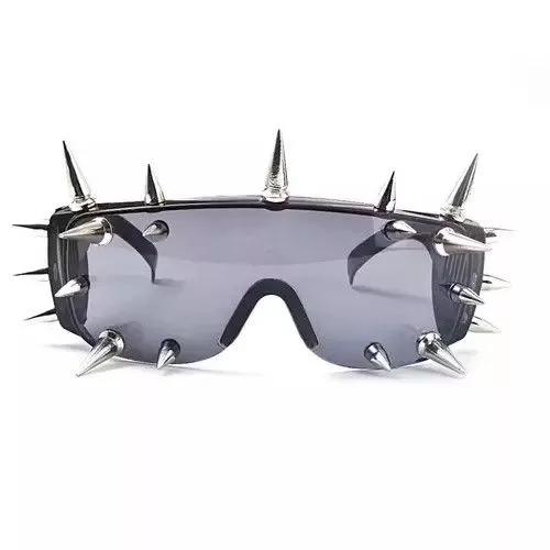 Electric Visual Glasses Electric Visual × Vintage Spiked Sunglasses Y2K Black Streetwear