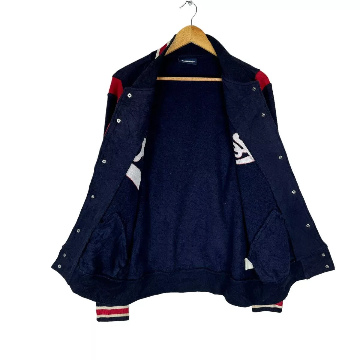 X-LARGE Light Jackets X-LARGE ☀️XLARGE VARSITY SNAP BUTTON JACKET LIKE SUPREME Blue Vintage