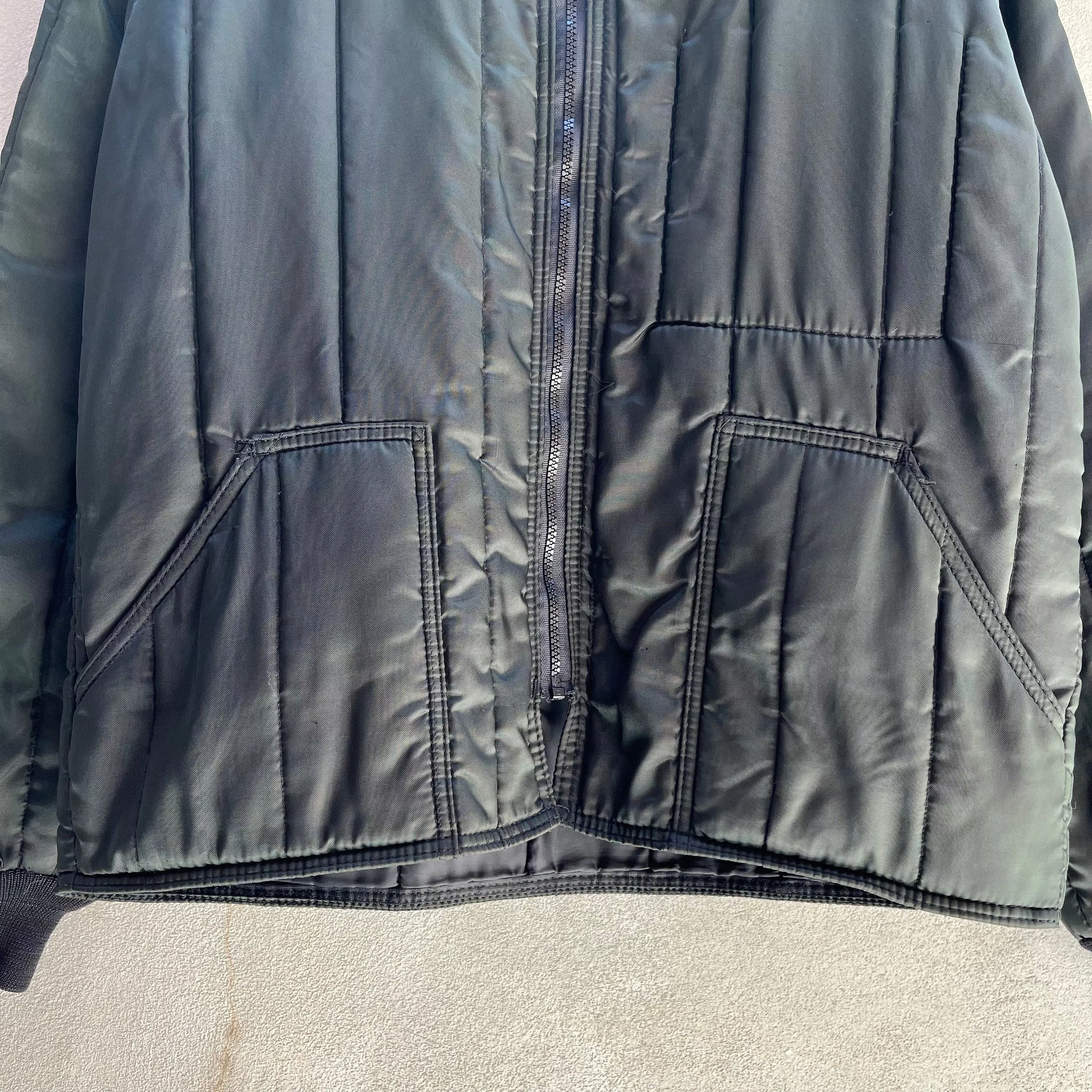 Vintage Light Jackets 80's Vintage Quilted Jacket Black