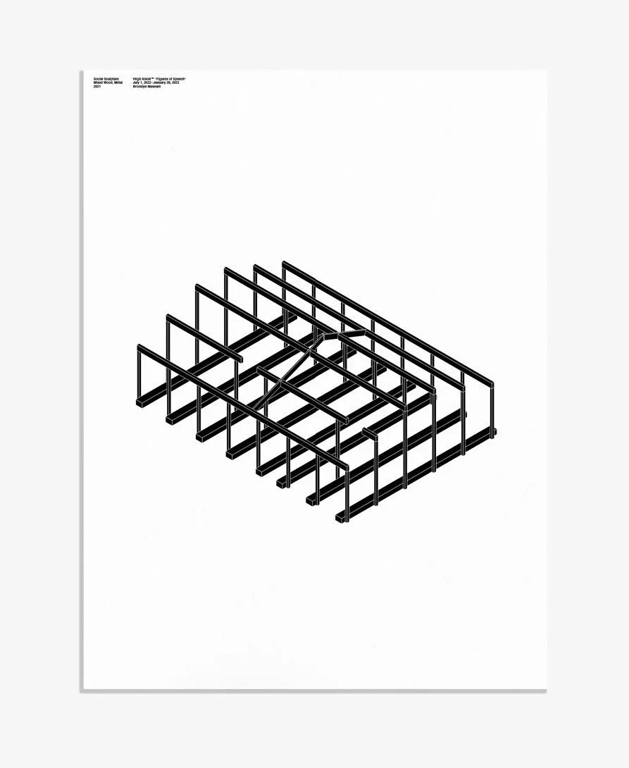 Virgil Abloh Miscellaneous Virgil Abloh Brooklyn Museum Poster #2 White
