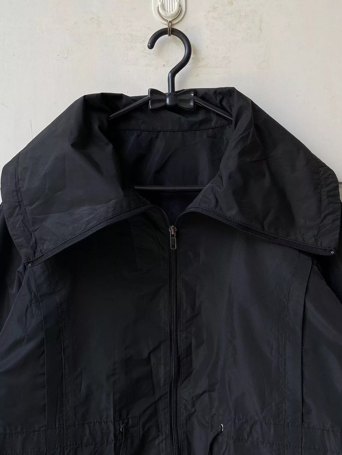 Issey Miyake Light Jackets Issey Miyake SPECCHIO Black Zipper Jacket
