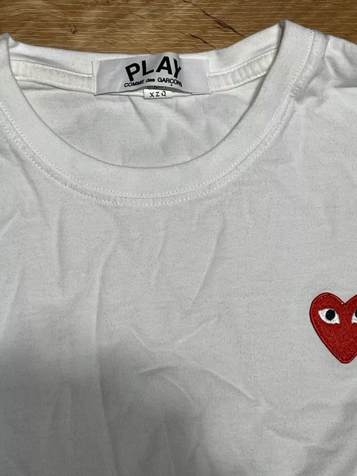 Comme des Garcons Short Sleeve T Shirts Comme des Garcons Basic CDG white tee