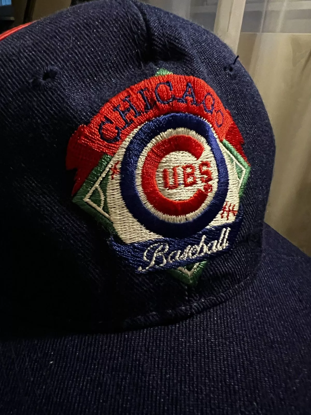 Vintage Hats Vintage VTG Chicago Cubs NWT Snapback Hat MLB 1992 Blue Streetwear