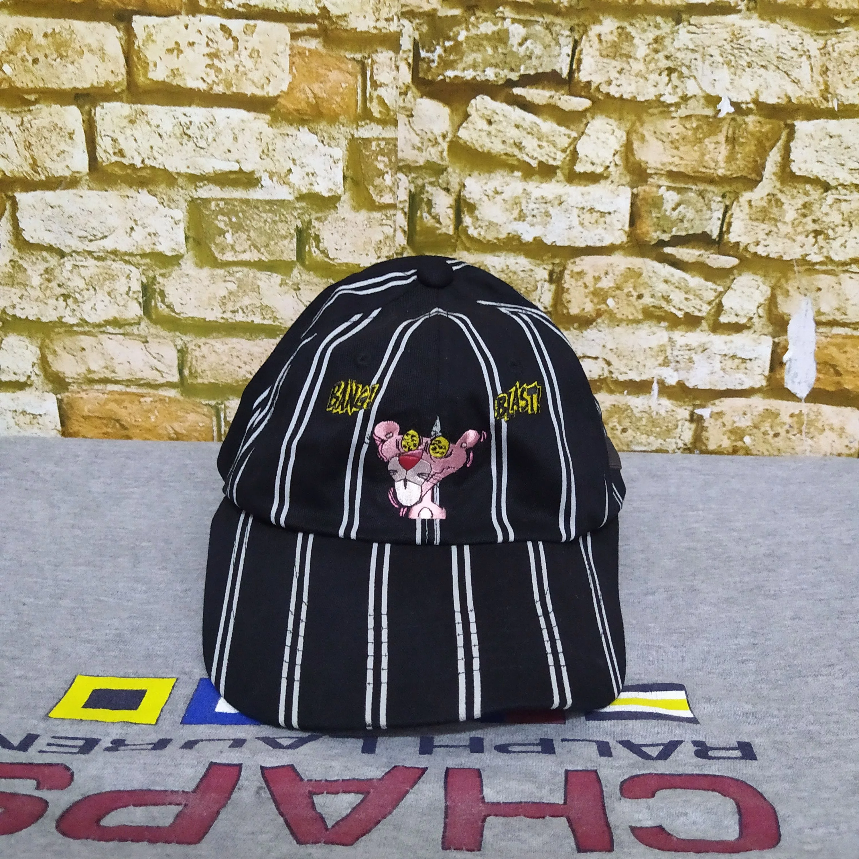 Cartoon Network Hats Cartoon Network × Vintage VTG THE PINK PANTHER HATS STEREO VINYLS (D34) Black