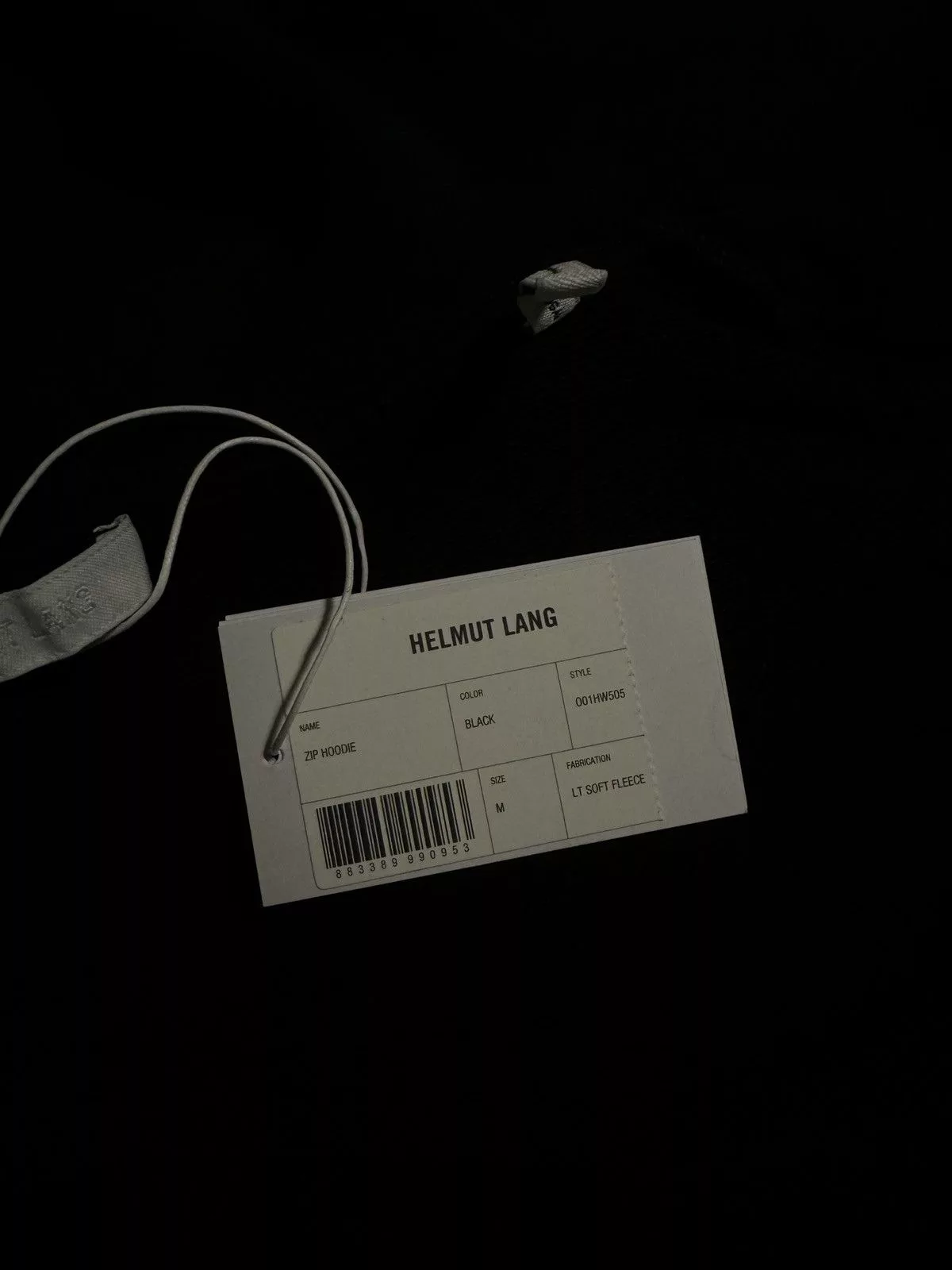 Helmut Lang Light Jackets Black zip hoodie helmut lang