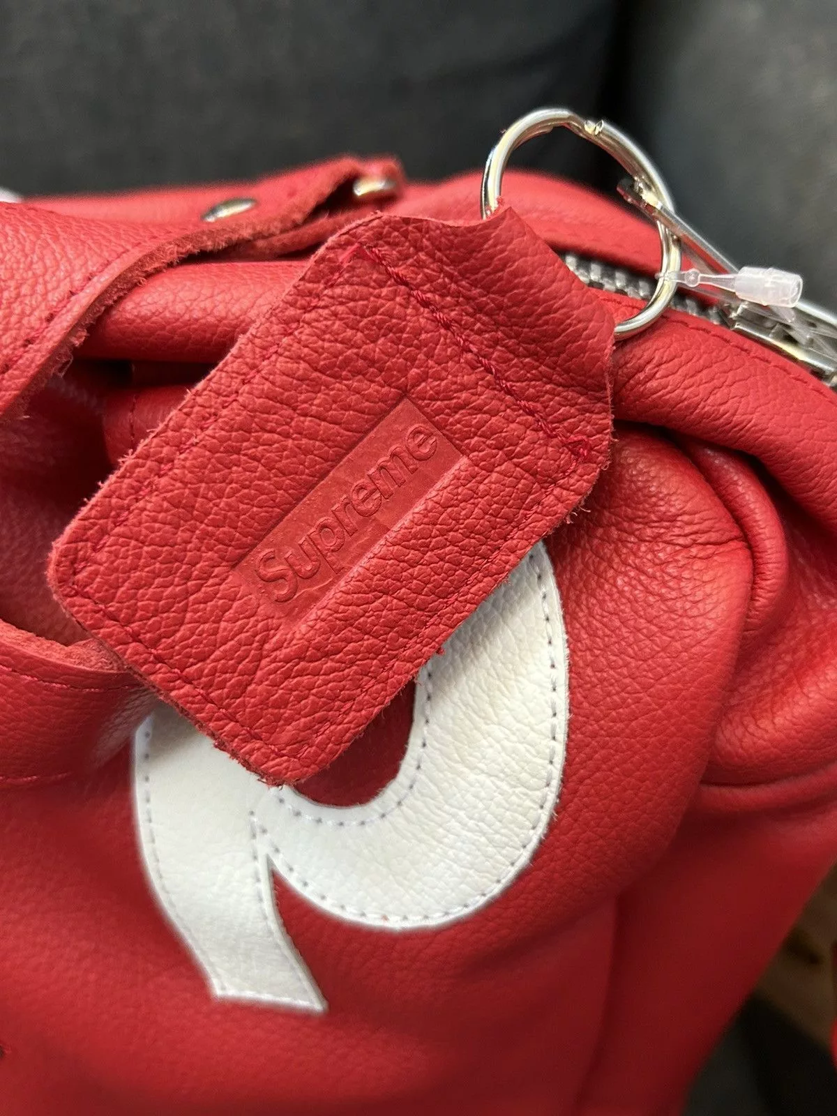 Supreme Supreme Supreme × Vanson Leathers Supreme Vanson Leathers Letters Bag Red