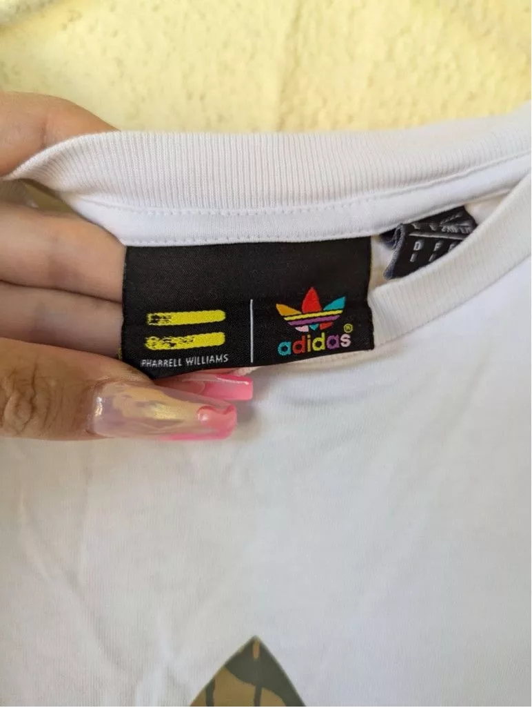 Adidas Short Sleeve T Shirts Adidas Human Race Tee Medium White