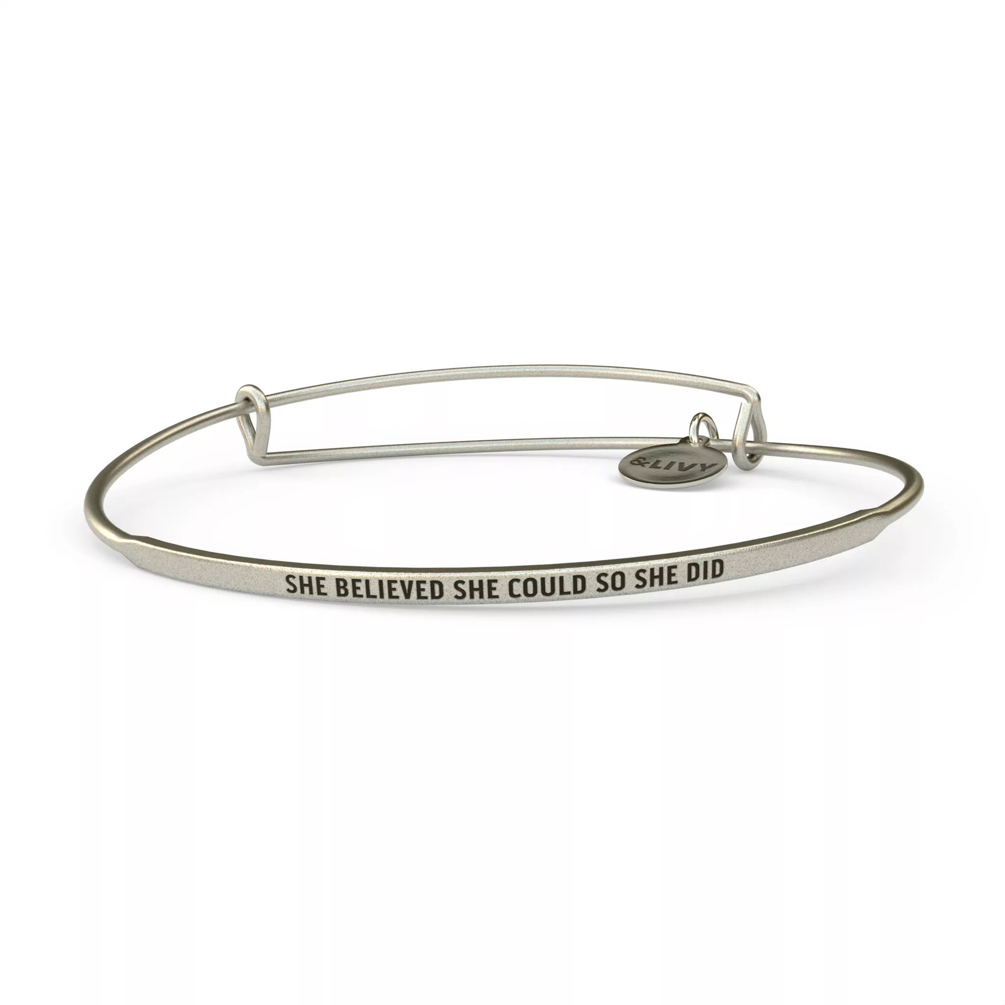 She Believed She Could So She Did Bangle