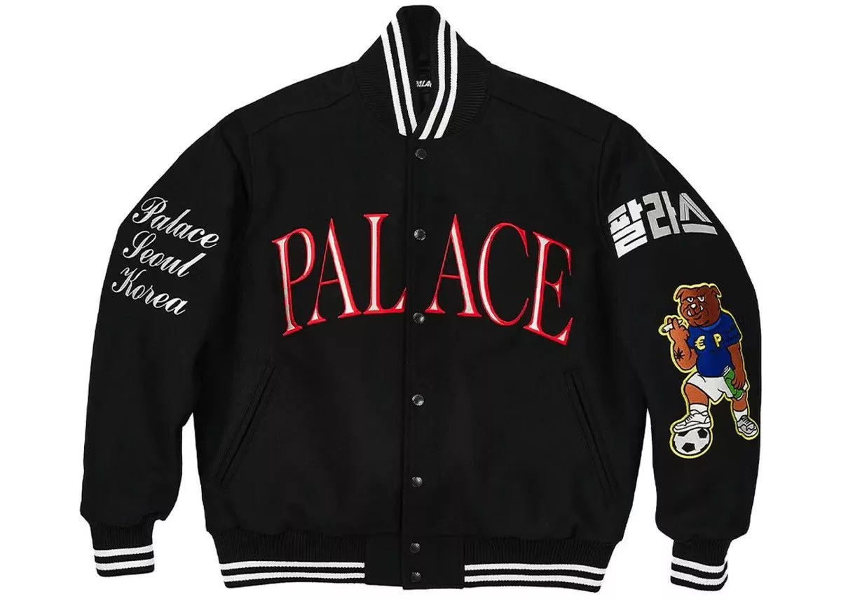 Palace Bombers palace seoul varsity jacket L Black