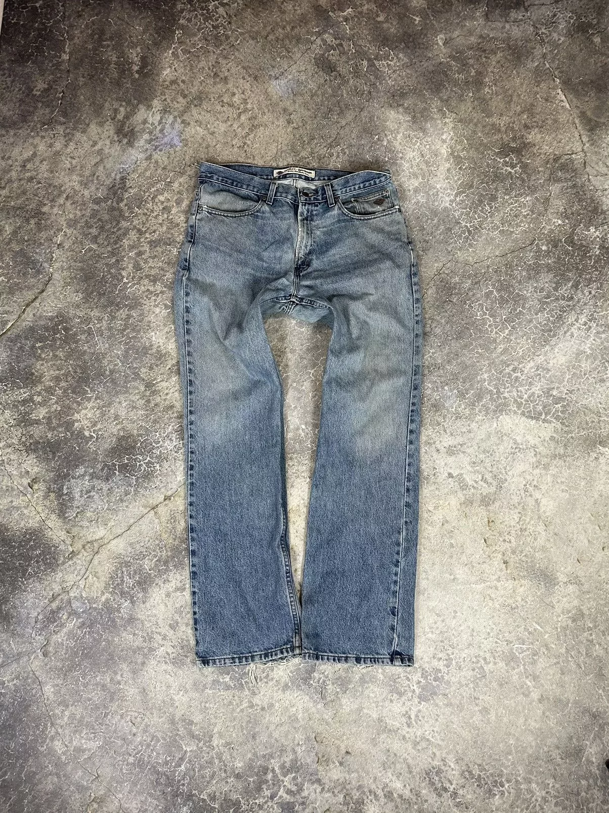 Harley Davidson × Vintage Vintage Harley Davidson Denim Blue