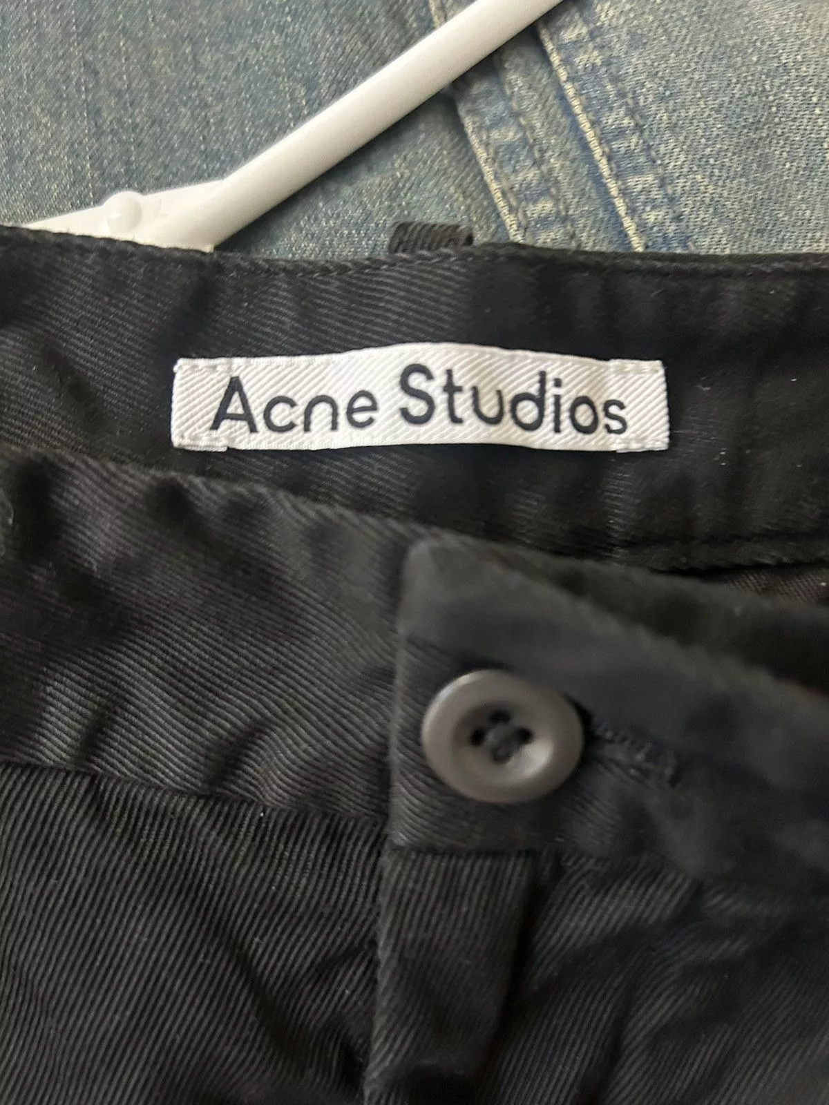 Acne Studios Casual Pants acne studios black twill trousers