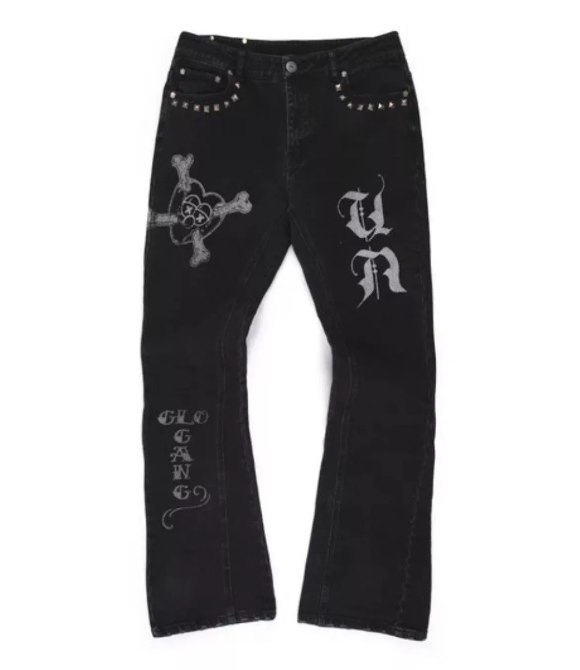 Ed Hardy Denim Ed Hardy × Glo Gang × Unknown London Unknown London x Glo Gang x Cheif Keef Jeans Black
