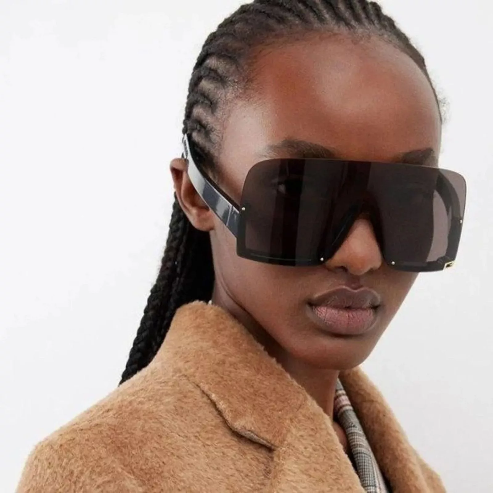 Gucci Sunglasses NEW GUCCI GG1631S 004 Black/Grey Unisex Shield Sunglasses Gray