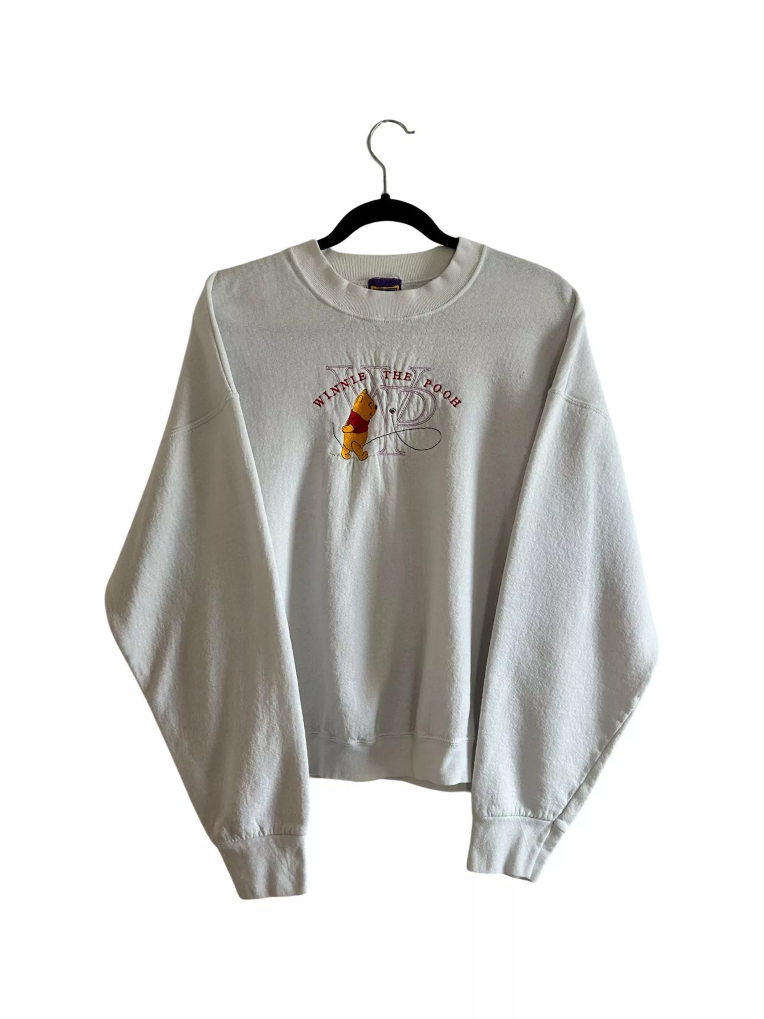 Disney Sweaters Disney × Vintage Pooh Collection Winnie the Pooh Womens Crewneck White Streetwear