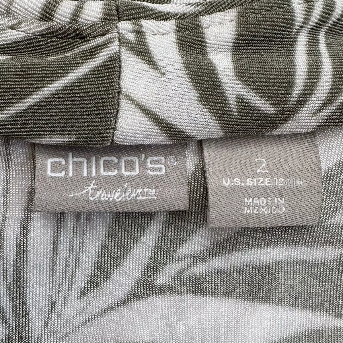 Chicos Sweaters Chicos Chico’s Leaf Prin Open Front Cardigan Multi